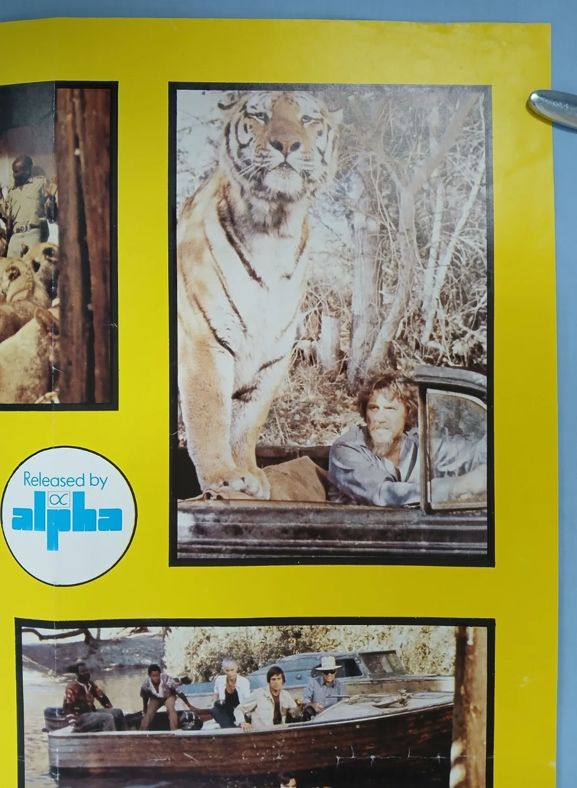 ROAR (1981) rare original UK quad poster - Tippi Hedren, Melanie Griffith, изображение 5
