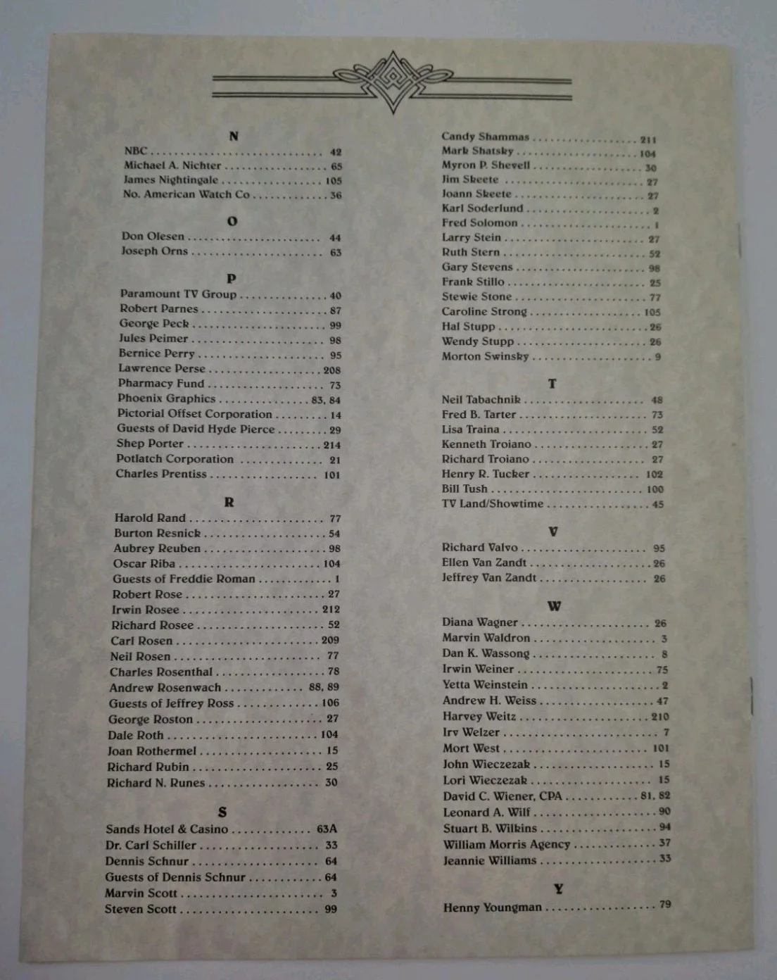 Peri Gilpin — PERI GILPIN - " Frasier " SIGNED FRIARS CLUB PROGRAM INSERT SHEET ONLY! W/PROOF, image 4