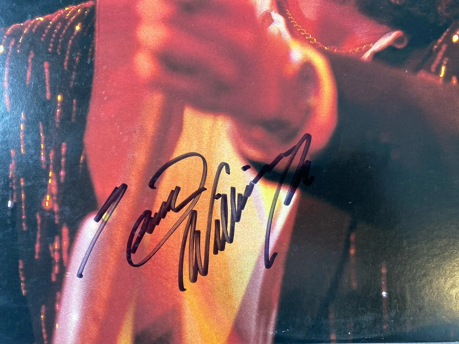 HANK WILLIAMS JR AUTOGRAPH 1987 ORIGINAL HANK LIVE VINYL RECORD LP, изображение 3