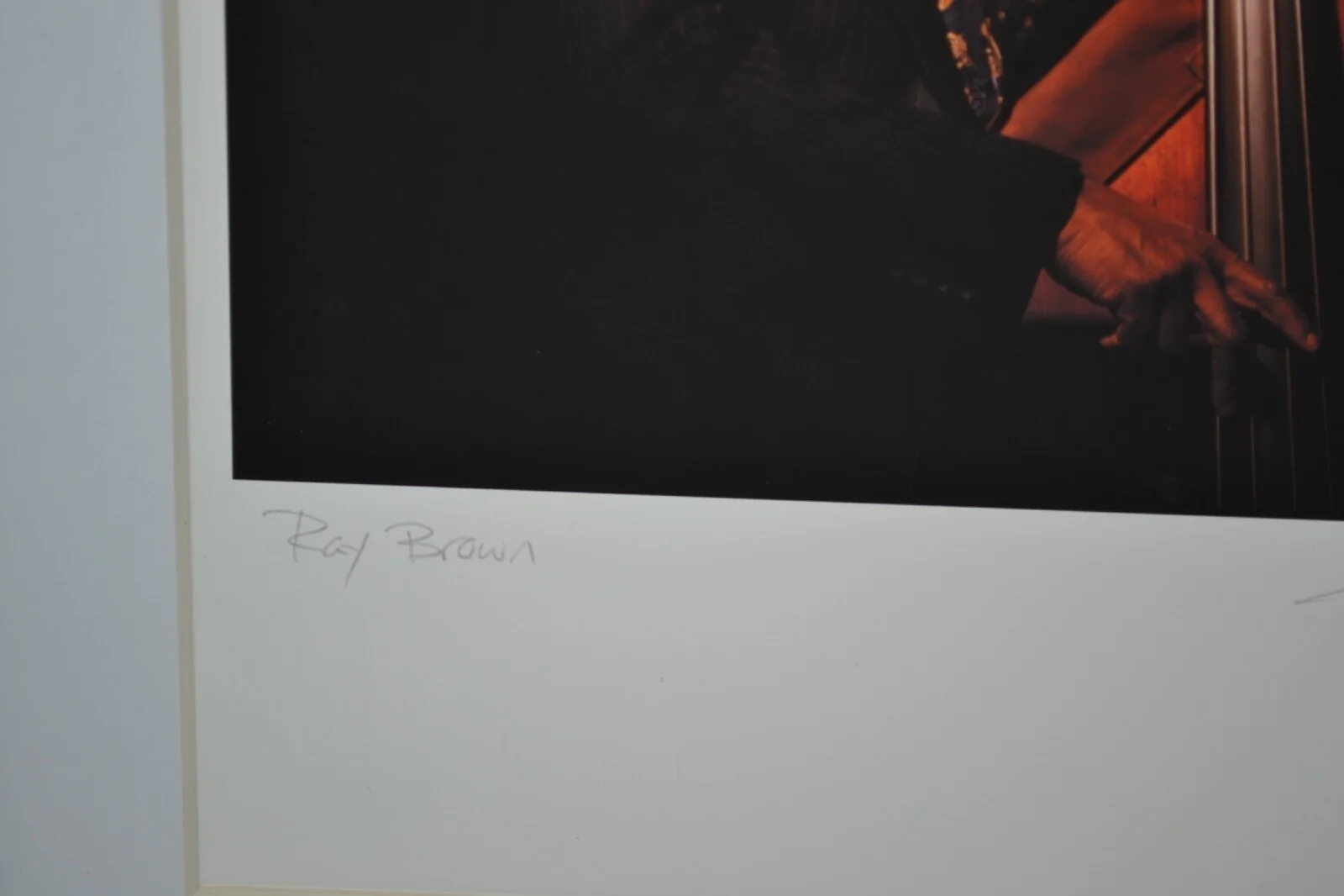 Ray Brown Trio Bass Jazz Bassics Framed Photo *Signed Autograph Jay Blakesberg*, изображение 3