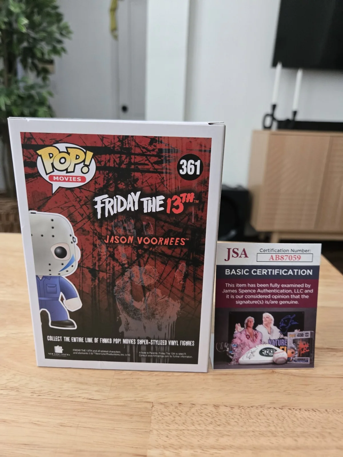Tom Morga — Tom Morga signed Funko Pop Figure Jason Voorhees Friday the 13th Part V A New..., image 2