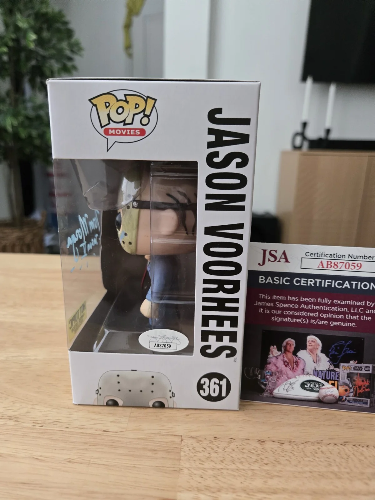 Tom Morga — Tom Morga signed Funko Pop Figure Jason Voorhees Friday the 13th Part V A New..., image 3