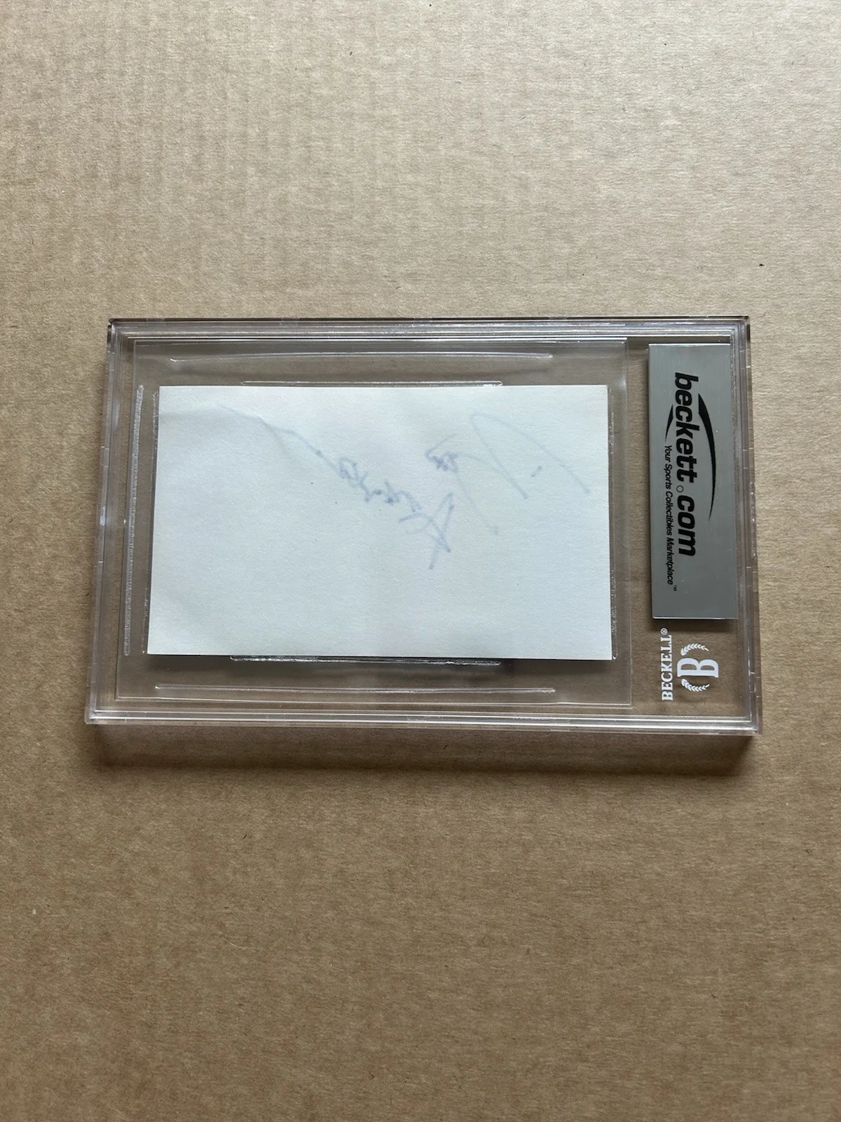Ben Affleck Vintage Signed 3x5 Index Card BAS Slabbed Batman Good Will Hunting, image 2