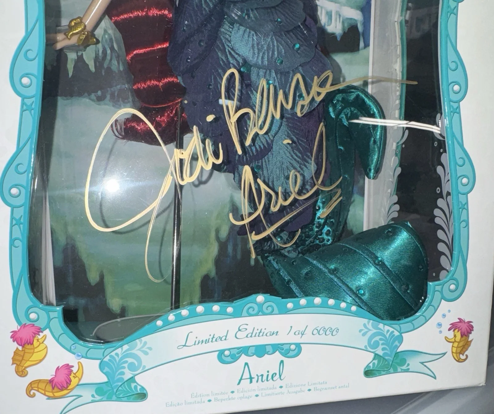 Jodi Benson — Jodi Benson , Ariel , Signed Autographed , The Little Mermaid Doll , Doll LE ., image 3
