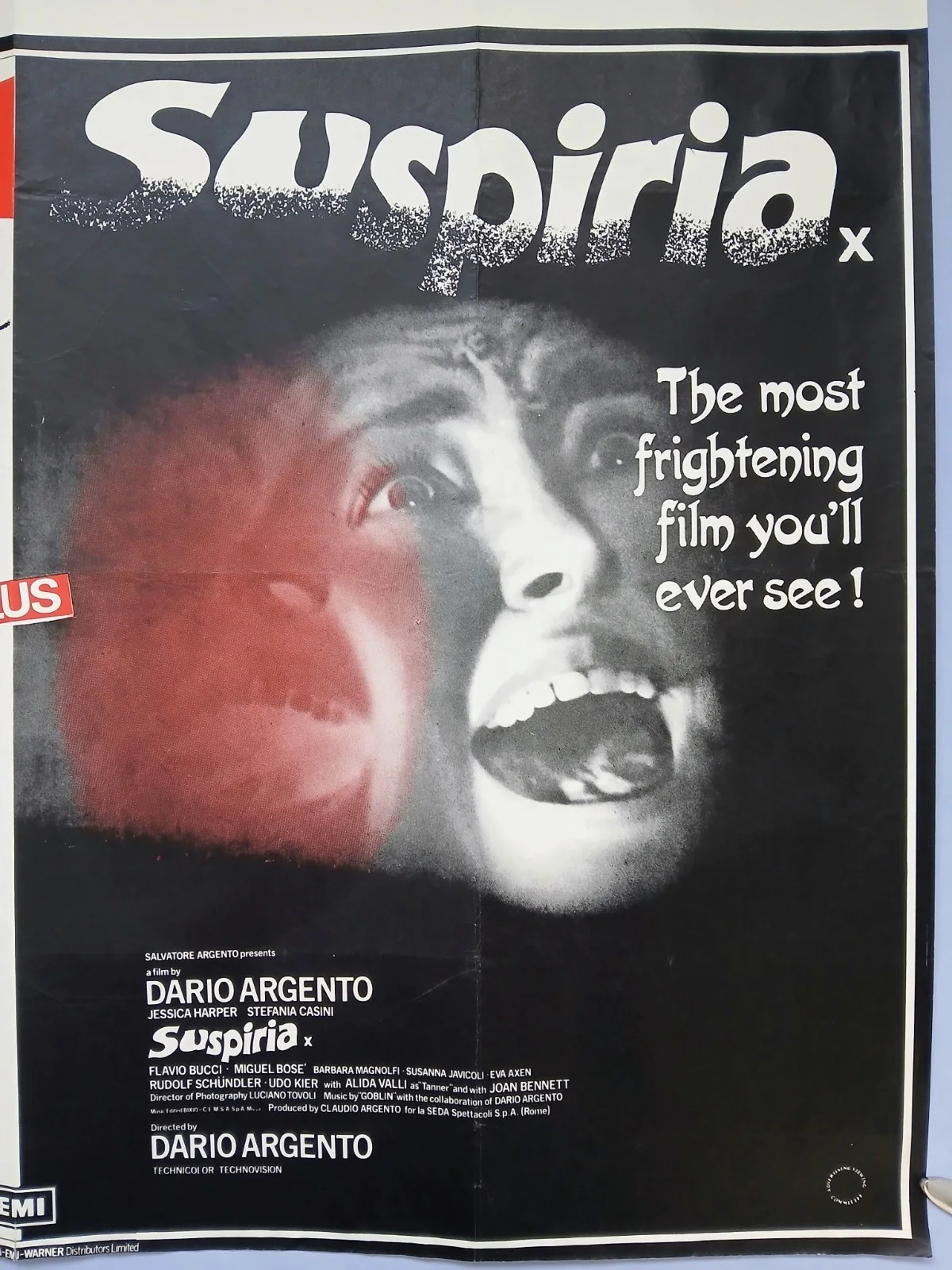 CROSS OF IRON / SUSPIRIA (1977) original UK double-bill quad poster, изображение 3