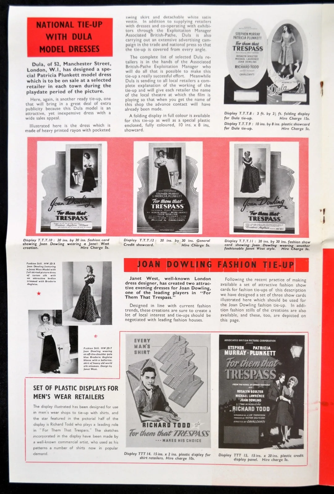 FOR THEM THAT TRESPASS 1949 Richard Todd, Stephen Murray CAVALCANTI PRESSBOOK, image 4