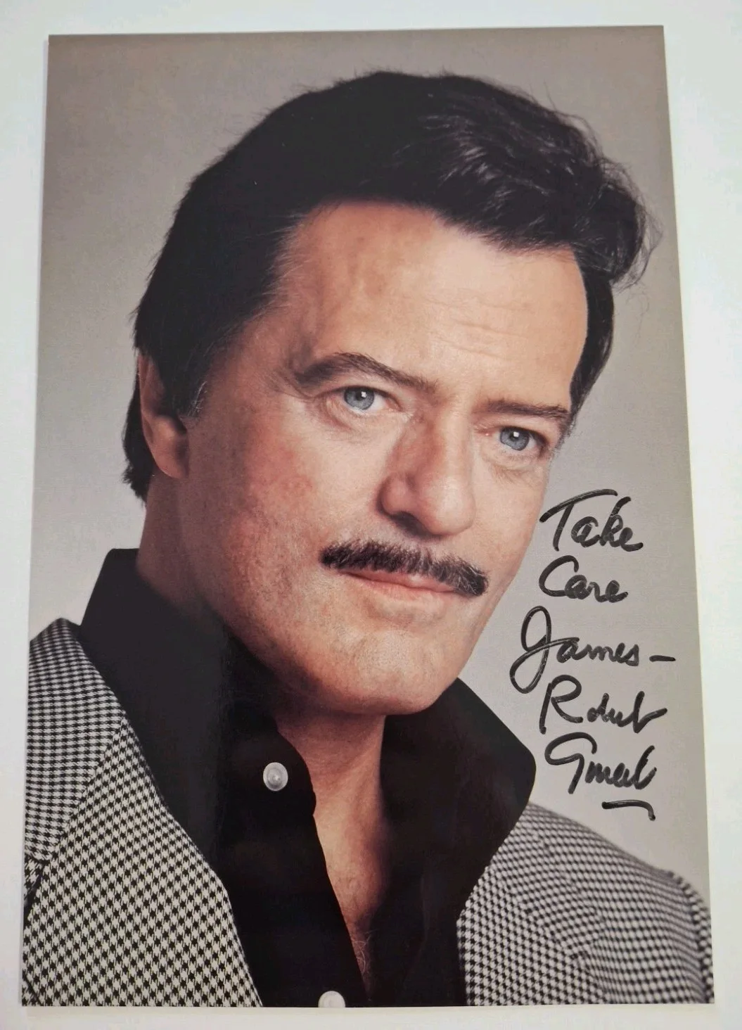 Robert Goulet — ROBERT GOULET " CAMELOT " LATE ACTOR SIGNED 6x9 Color Glossy Card Stock Photo, изображение 4