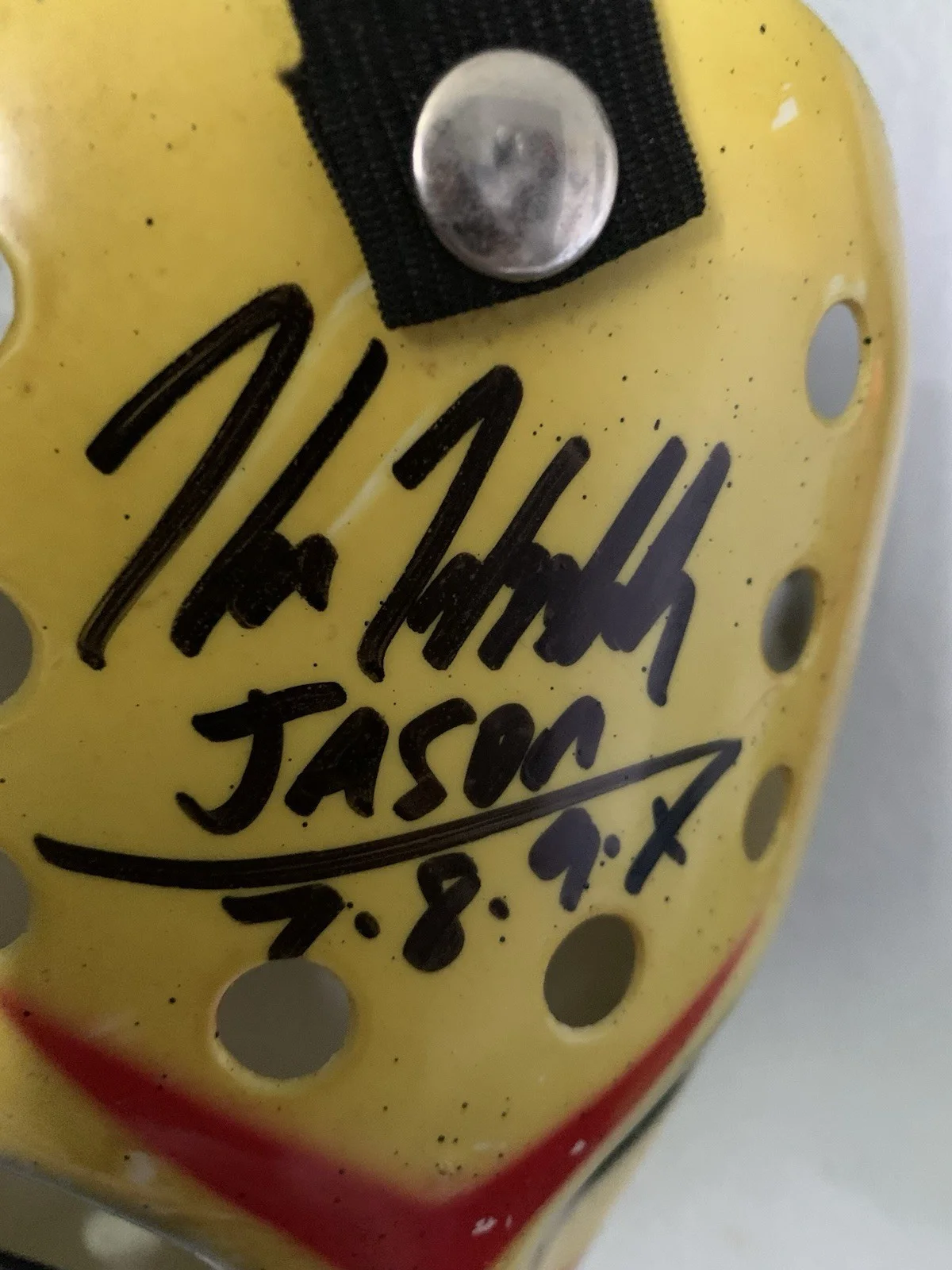 Kane Hodder — KANE HODDER Signed Jason Voorhees 7,8,9,X MASK Friday the 13th Autograph JSA COA, image 2