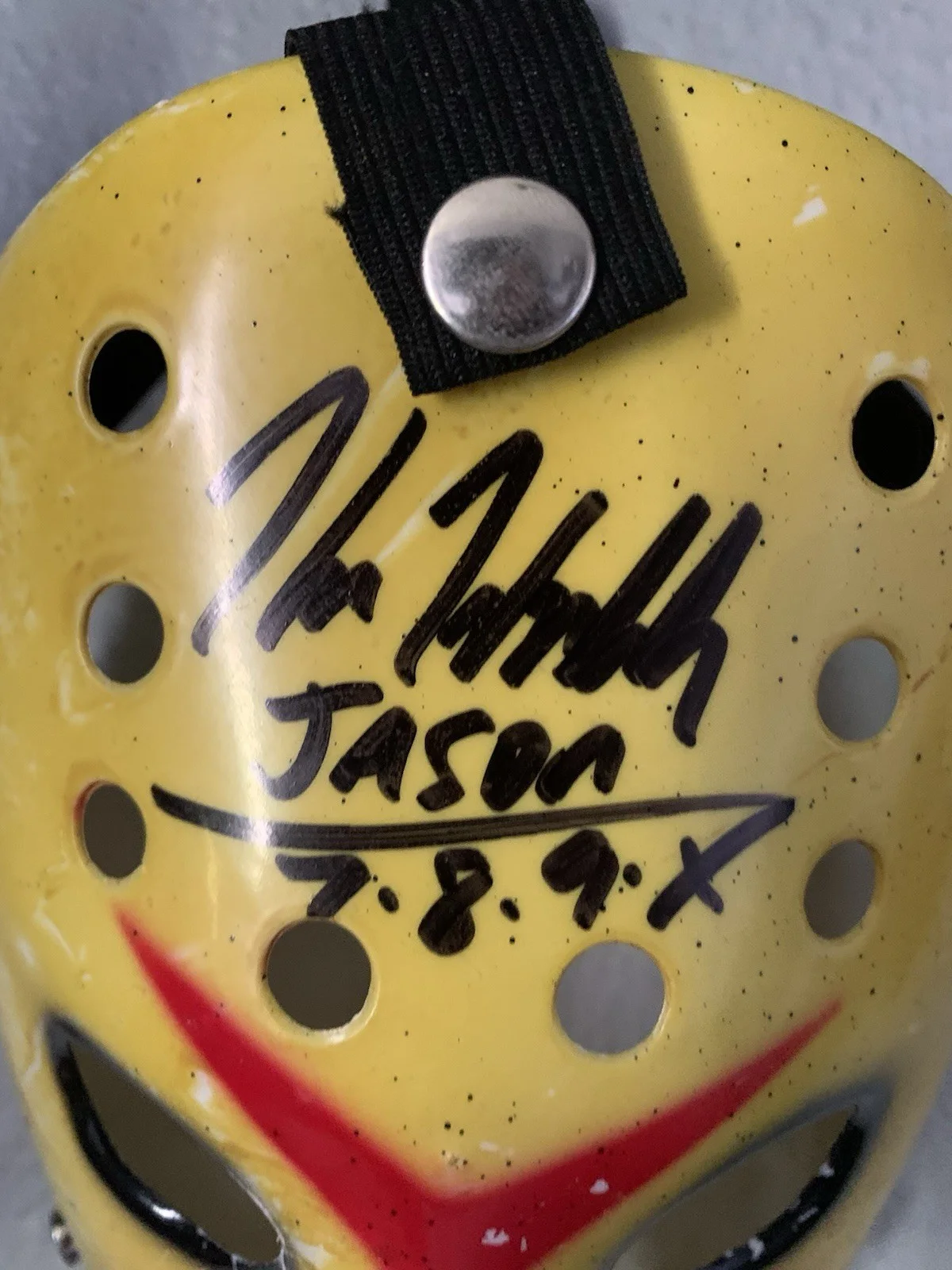 Kane Hodder — KANE HODDER Signed Jason Voorhees 7,8,9,X MASK Friday the 13th Autograph JSA COA, image 3