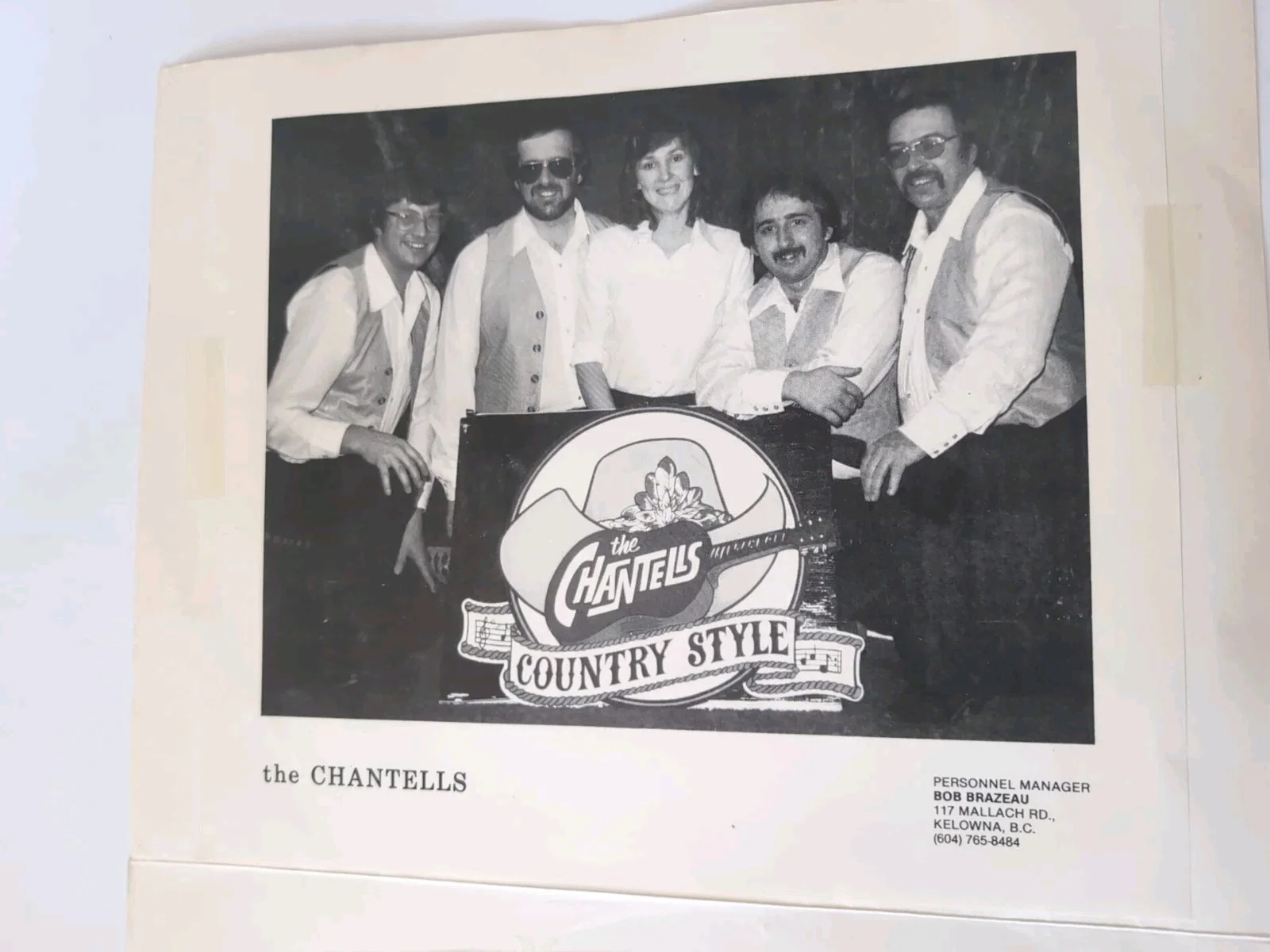 The Chantells Country Style 45lp Band Signed Record Kelowna Rare, изображение 2