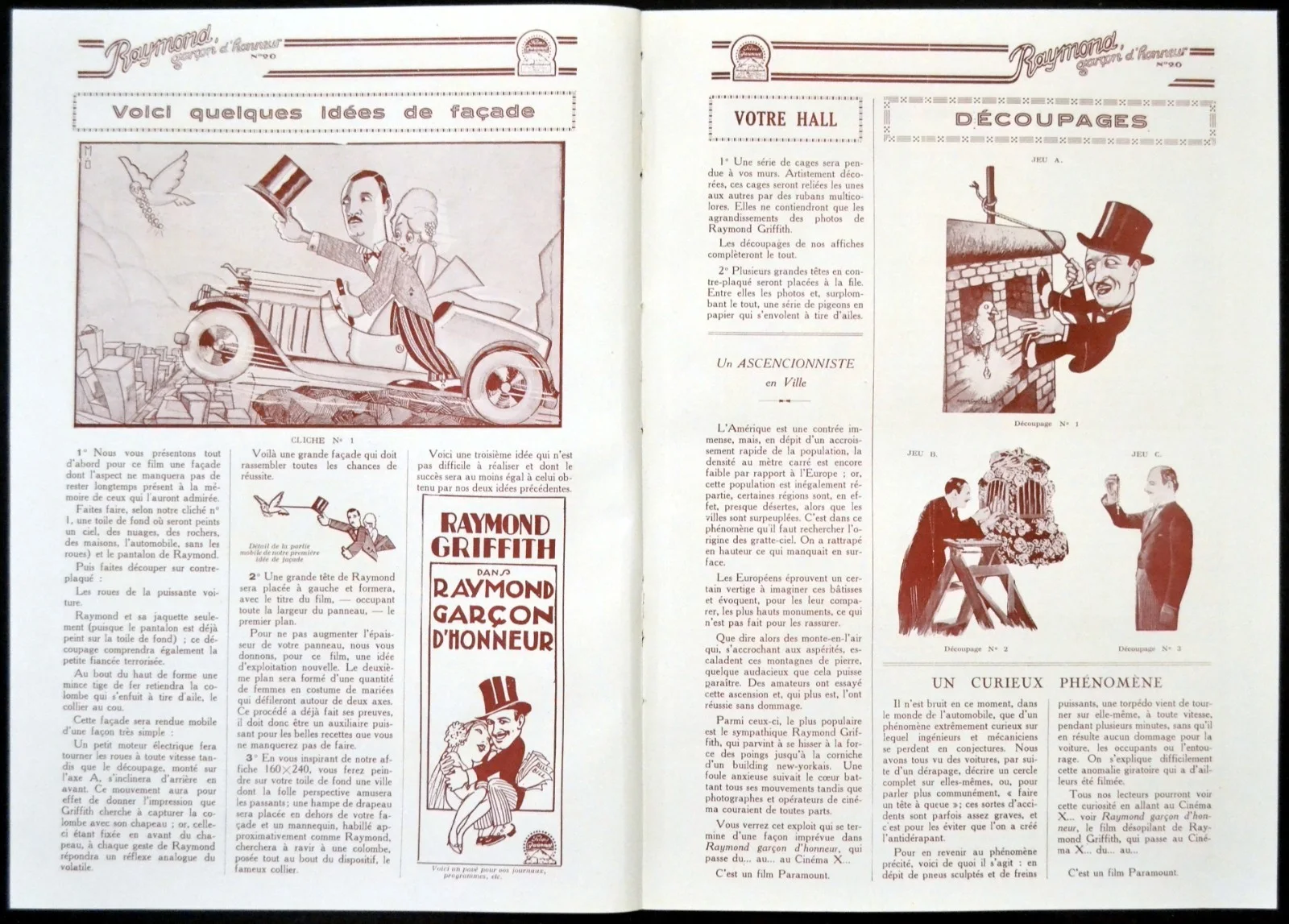 WEDDING BILL$ 1927 Raymond Griffith, Anne Sheridan - CARTIER FRENCH PRESSBOOK, изображение 3