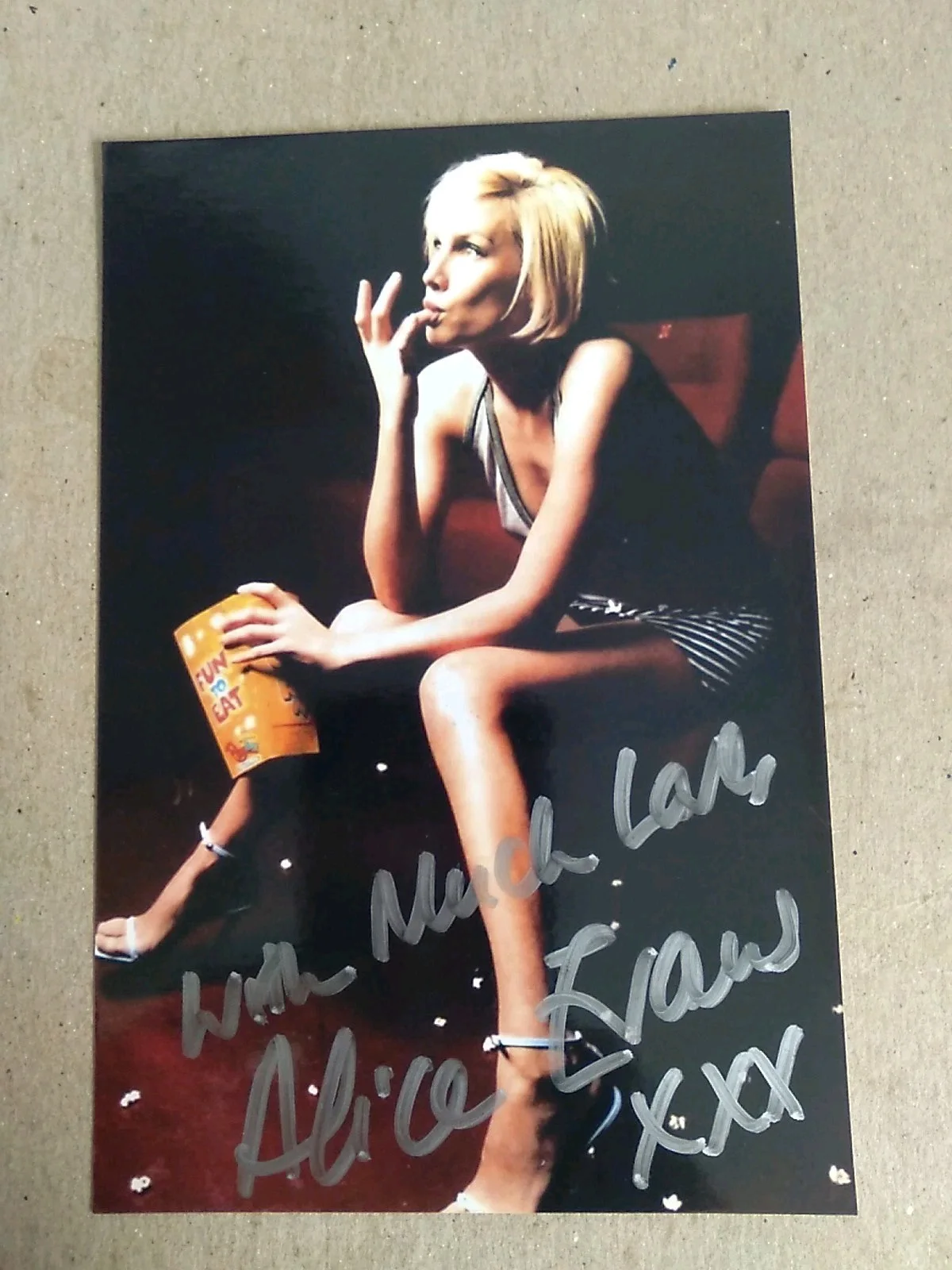 Alice Evans Signed Autograph 6x4in Photo, image 2