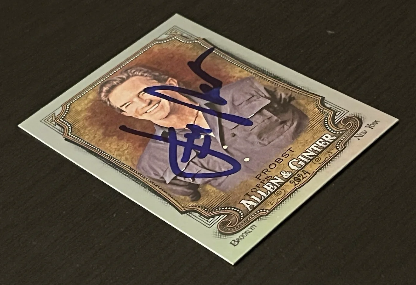 JEFF PROBST — JEFF PROBST SIGNED '24 ALLEN GINTER SILVER PORTRAIT CARD SURVIVOR AUTO PROOF A, изображение 3