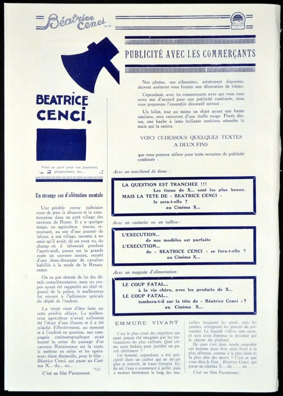 TRAGIC HOUR 1926 Maria Jacobini * ARNALDO CAROLI FRENCH PRESSBOOK, image 5