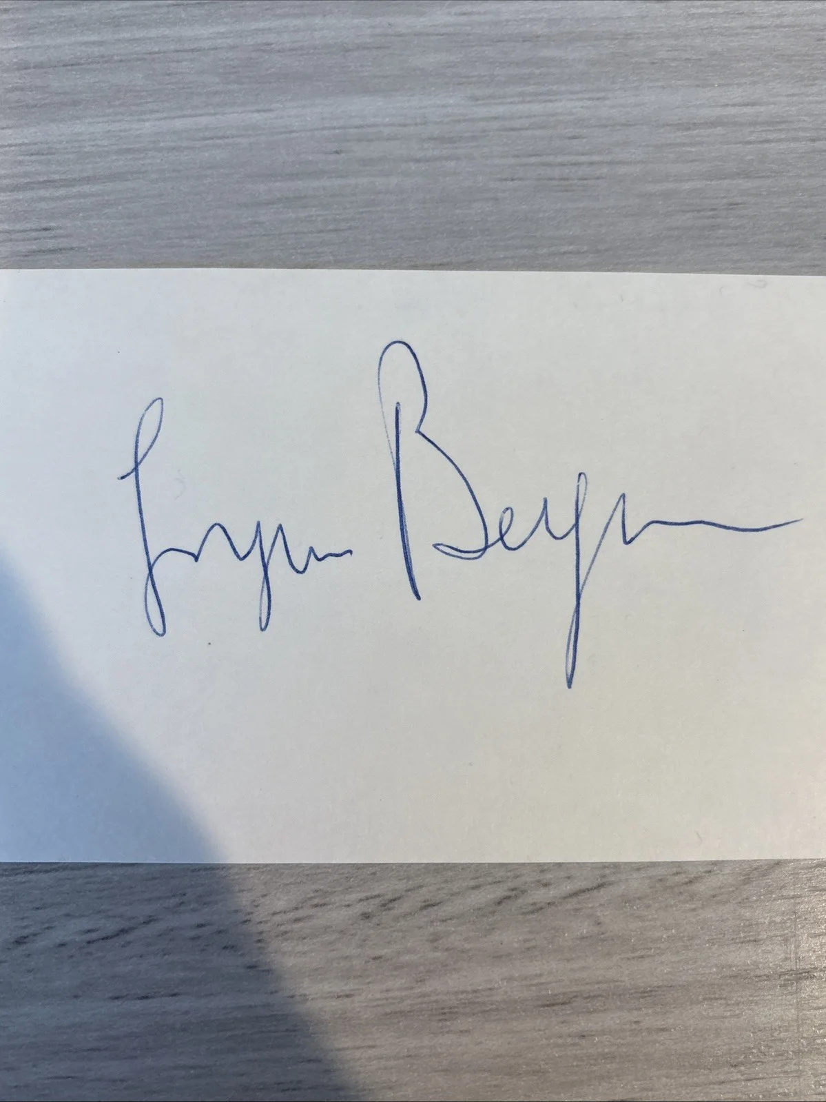 Ingrid Bergman Swedish actress Signed White Index Card - Casablanca, изображение 2