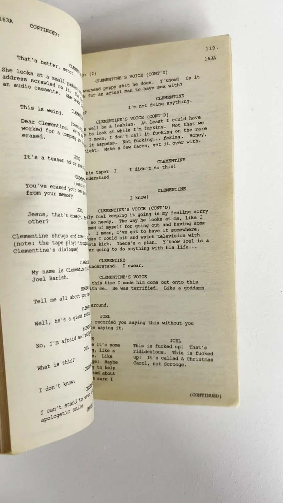 Eternal Sunshine of the Spotless Mind Shooting Script Book Charlie Kaufman 2004, изображение 2