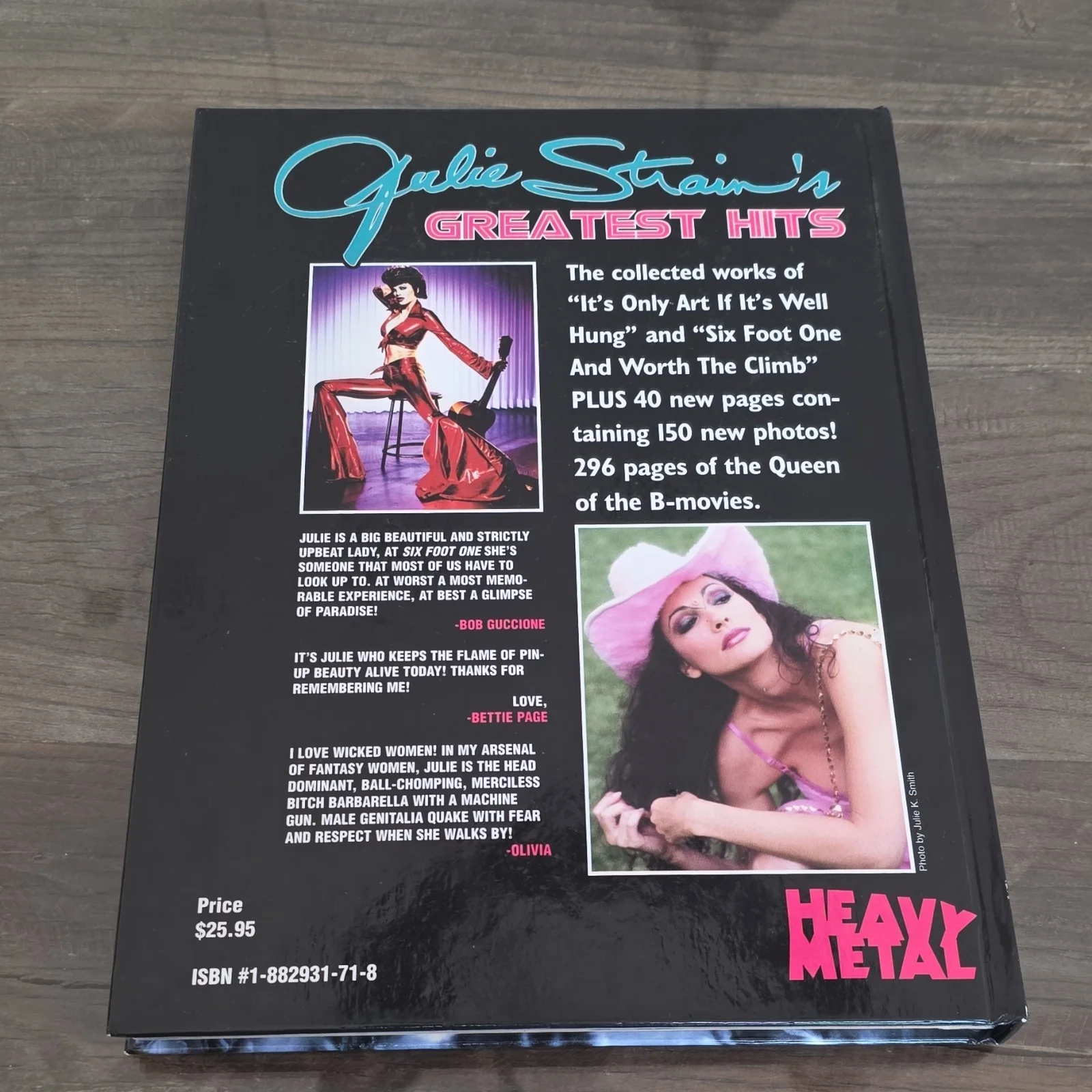 Julie Strain — Julie Strain's Greatest Hits Autographed SIGNED Hardcover Book, изображение 2