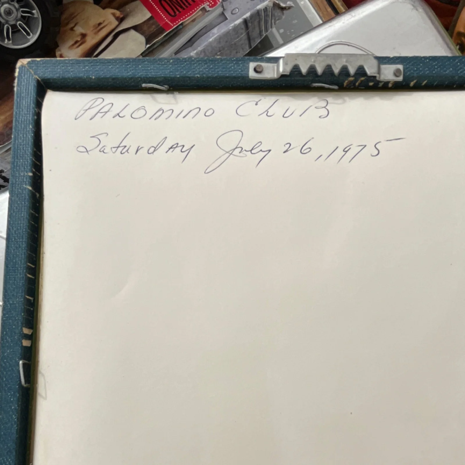 Autographed Country Music Photo Palomino Club July 26, 1975 Framed Black & White, изображение 4