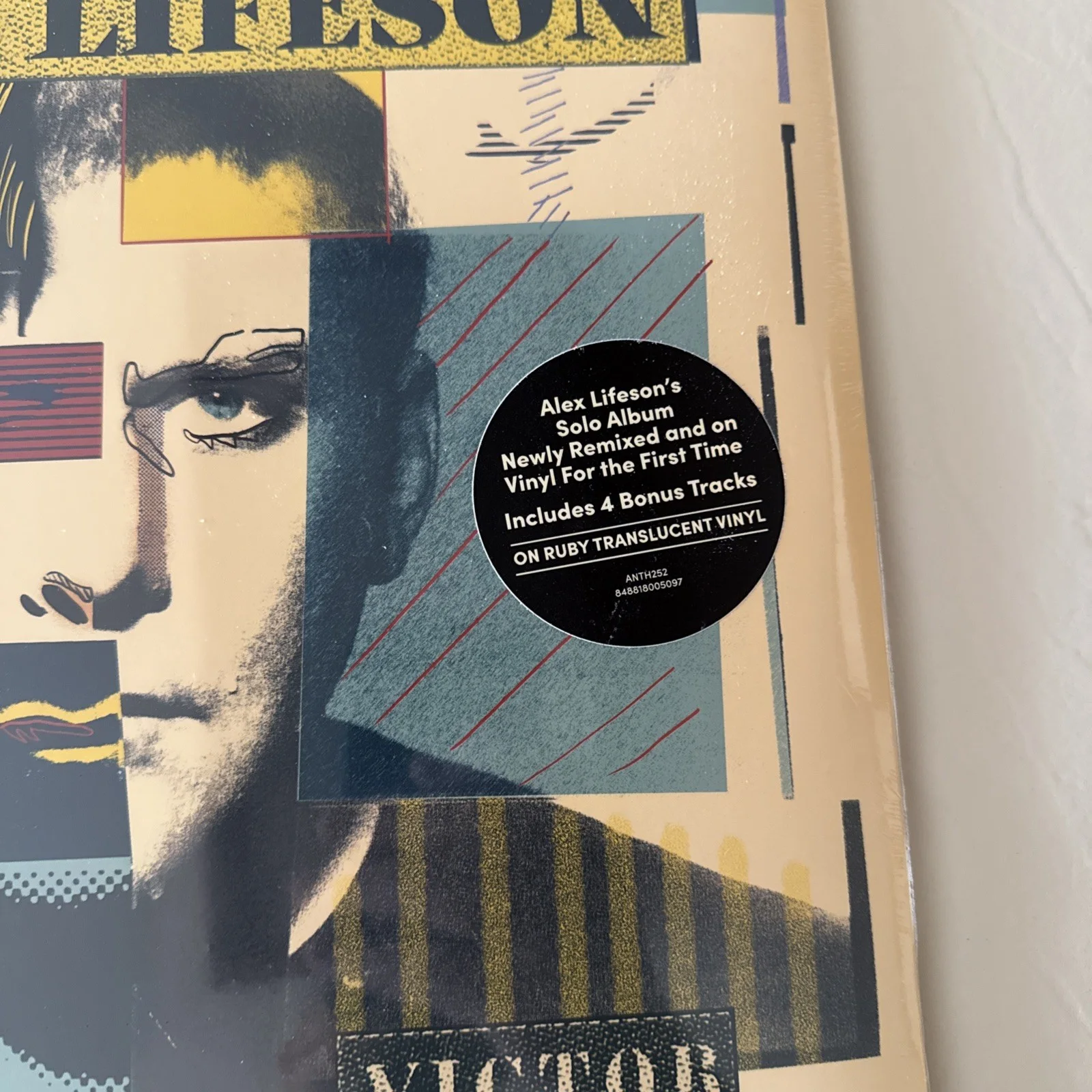 ALEX LIFESON Victor Rush SIGNED AUTOGRAPHED Limited RUBY RED Vinyl LP New SEALED, image 2