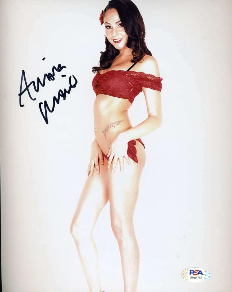 Ariana Marie — Ariana Marie PSA DNA Coa Signed 8x10 Photo AVN Autograph 3