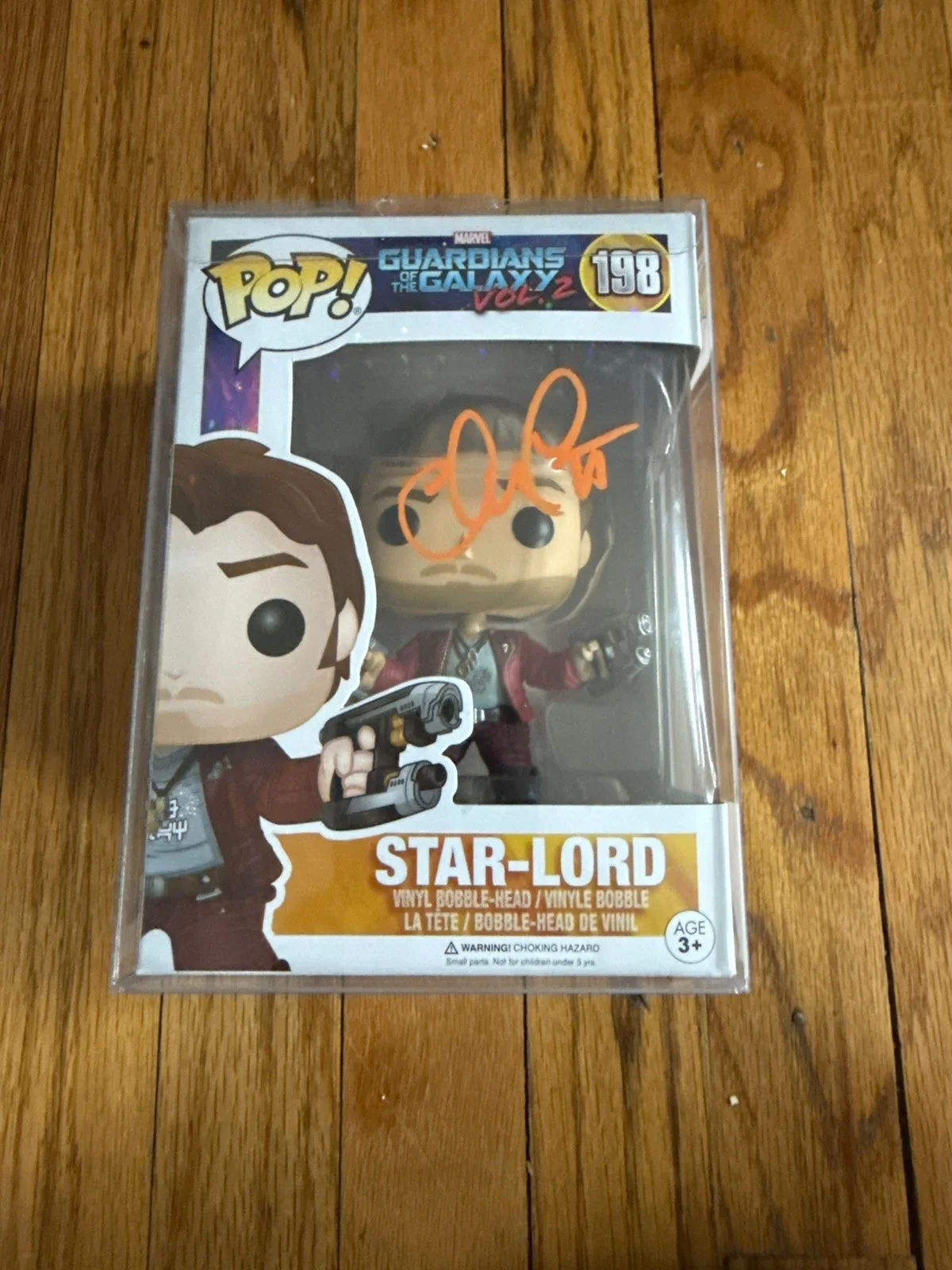 Chris Pratt — Chris Pratt Signed Star-Lord Funko 198Guardians Galaxy Marvel - WS