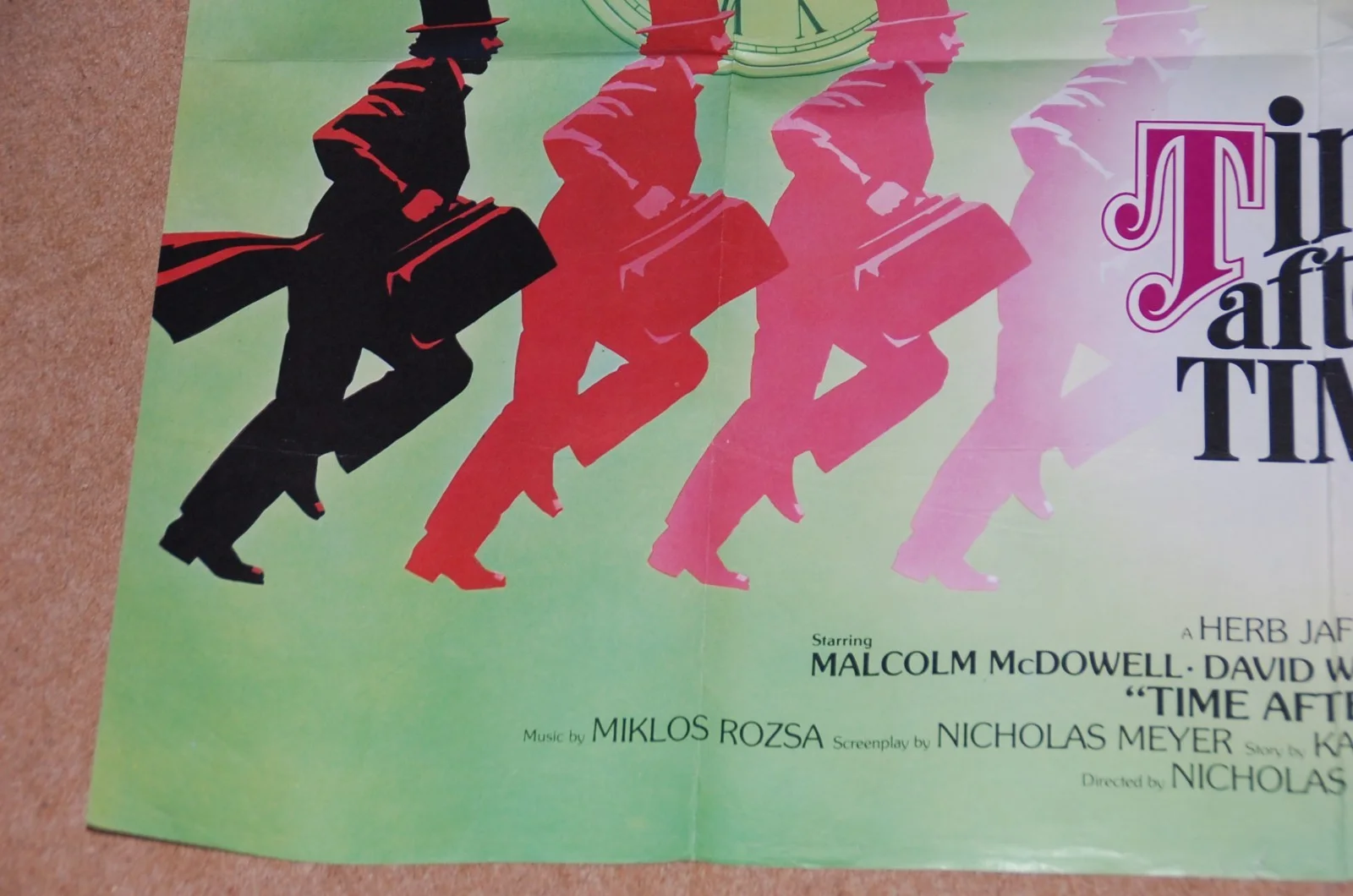 DAVID WARNER in TIME AFTER TIME (1979) - V. RARE ORIG. UK QUAD POSTER, изображение 4