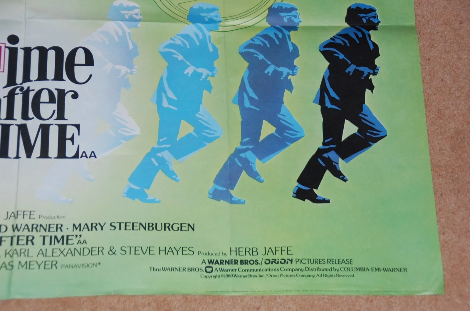 DAVID WARNER in TIME AFTER TIME (1979) - V. RARE ORIG. UK QUAD POSTER, изображение 5