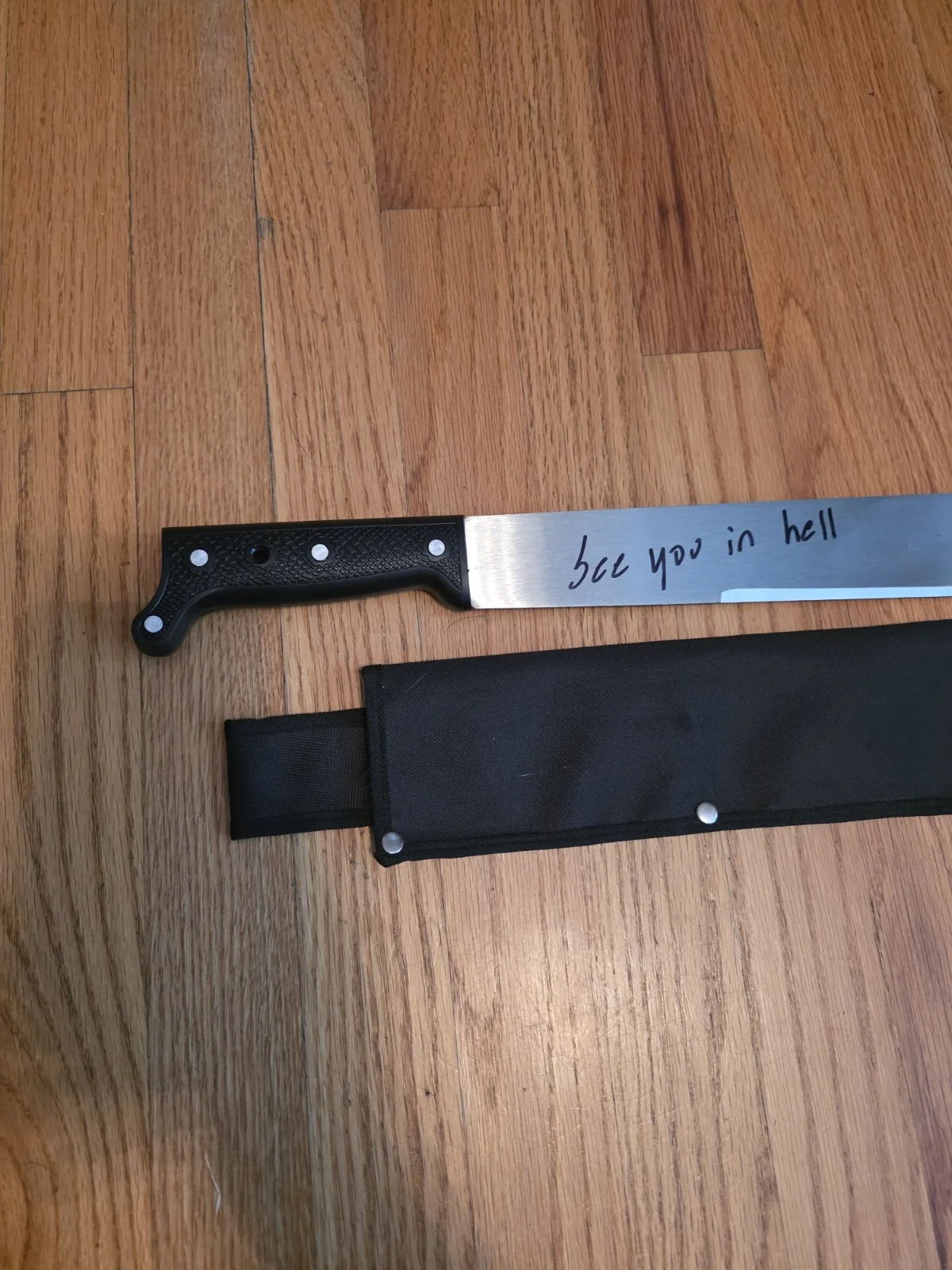 Jason Voorhees Signed Machete Kane Hodder Rare, image 2