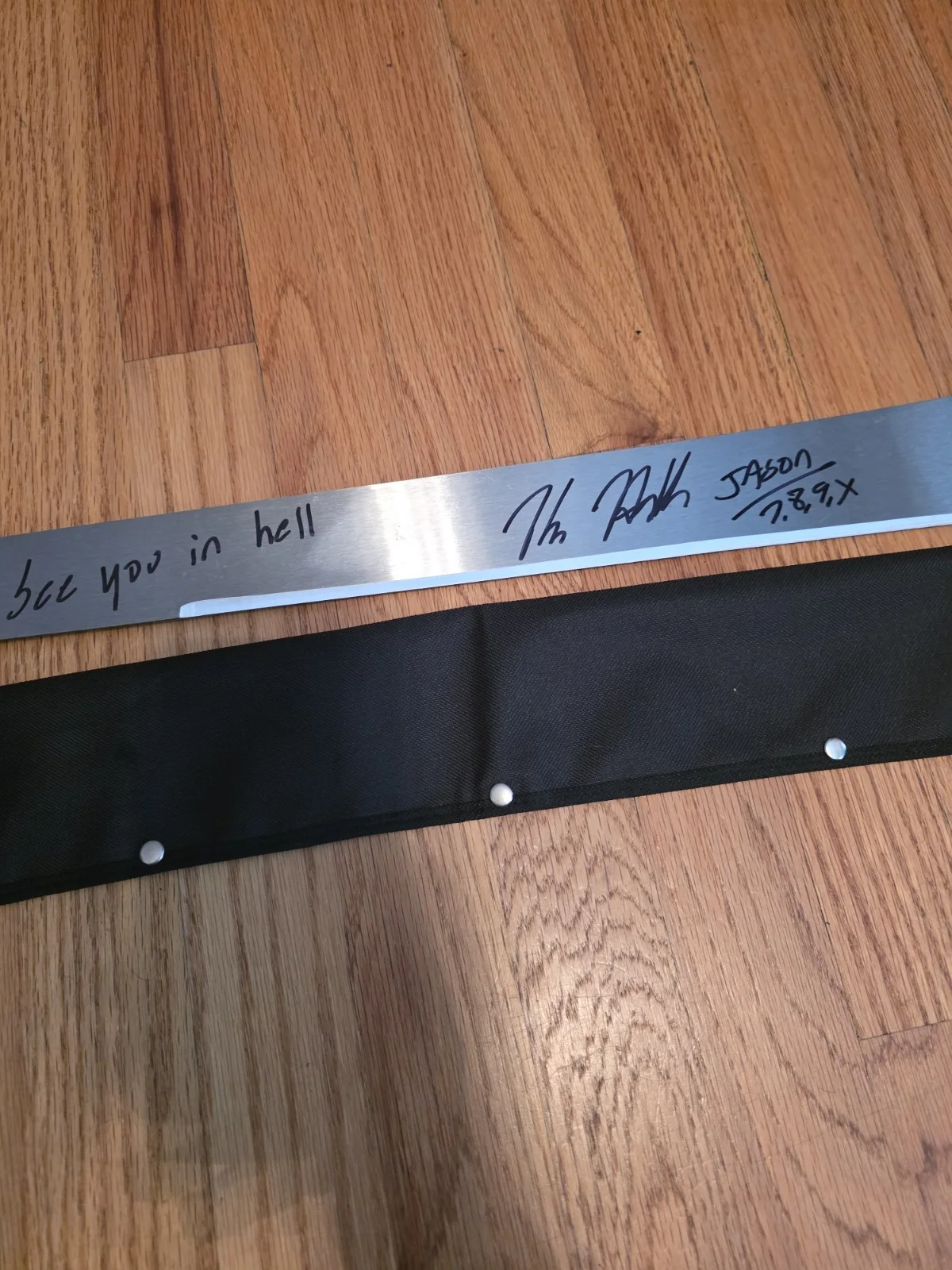Jason Voorhees Signed Machete Kane Hodder Rare, image 4