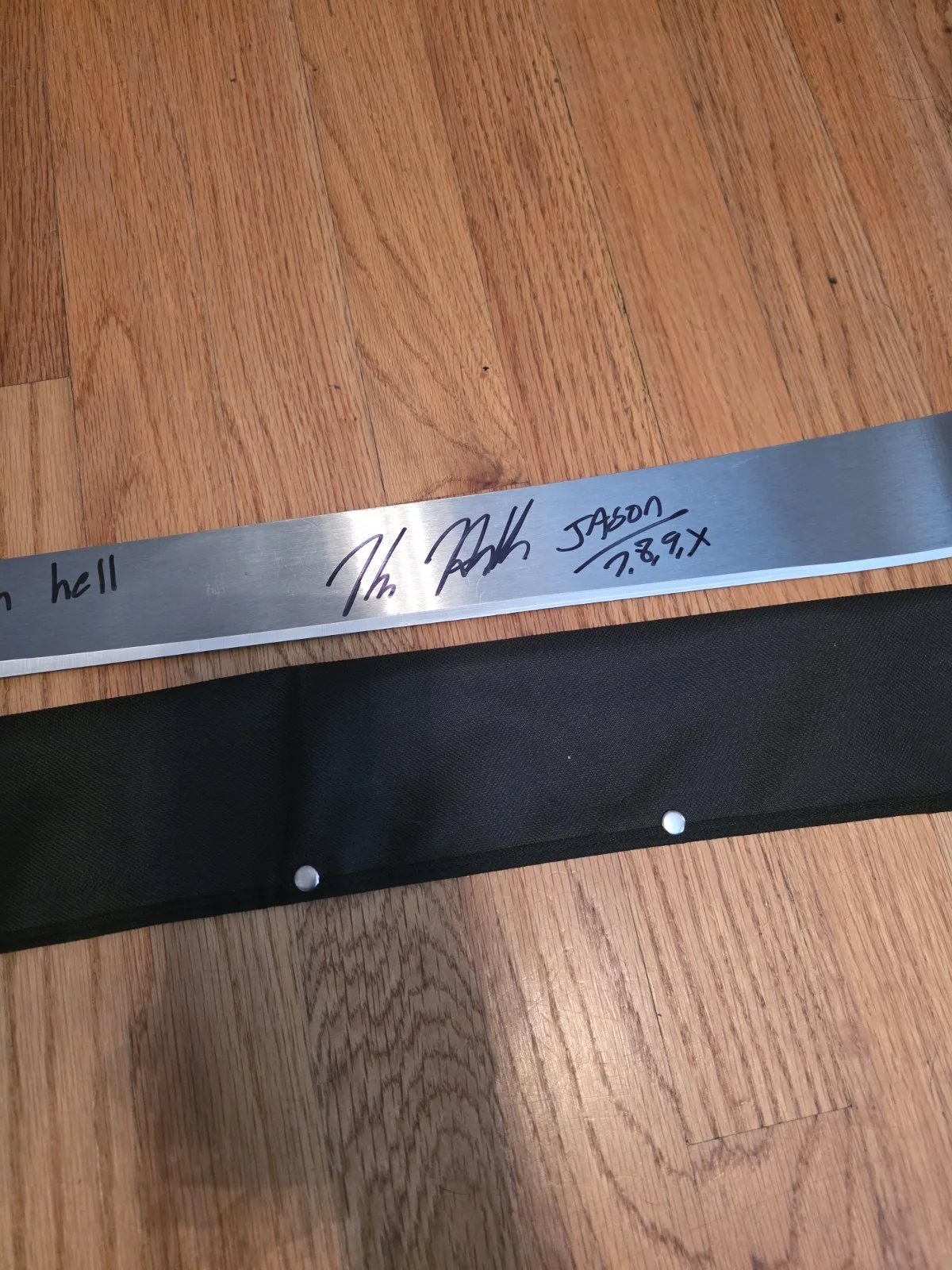 Jason Voorhees Signed Machete Kane Hodder Rare, image 5