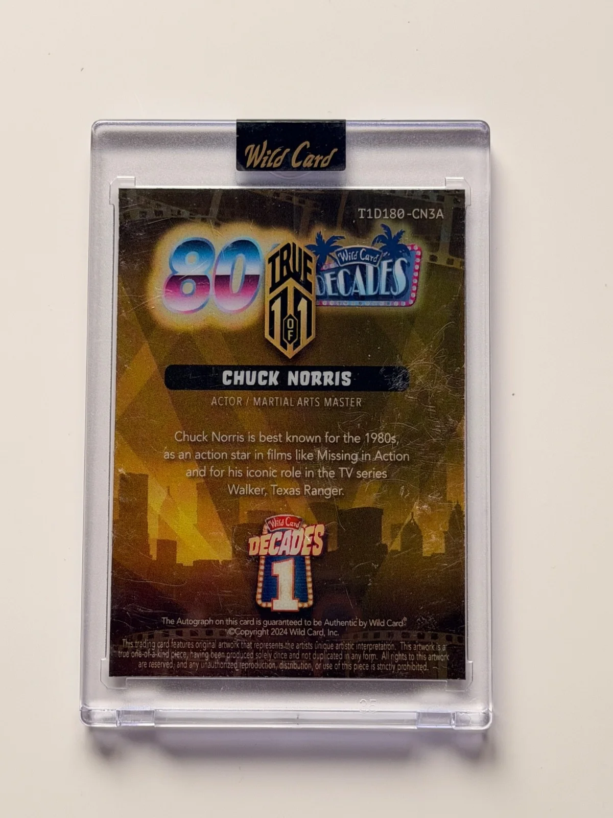 Chuck Norris — Wild Card True 1 of 1 Chuck Norris Autograph Card, and 3 more Chuck Norris card, изображение 2