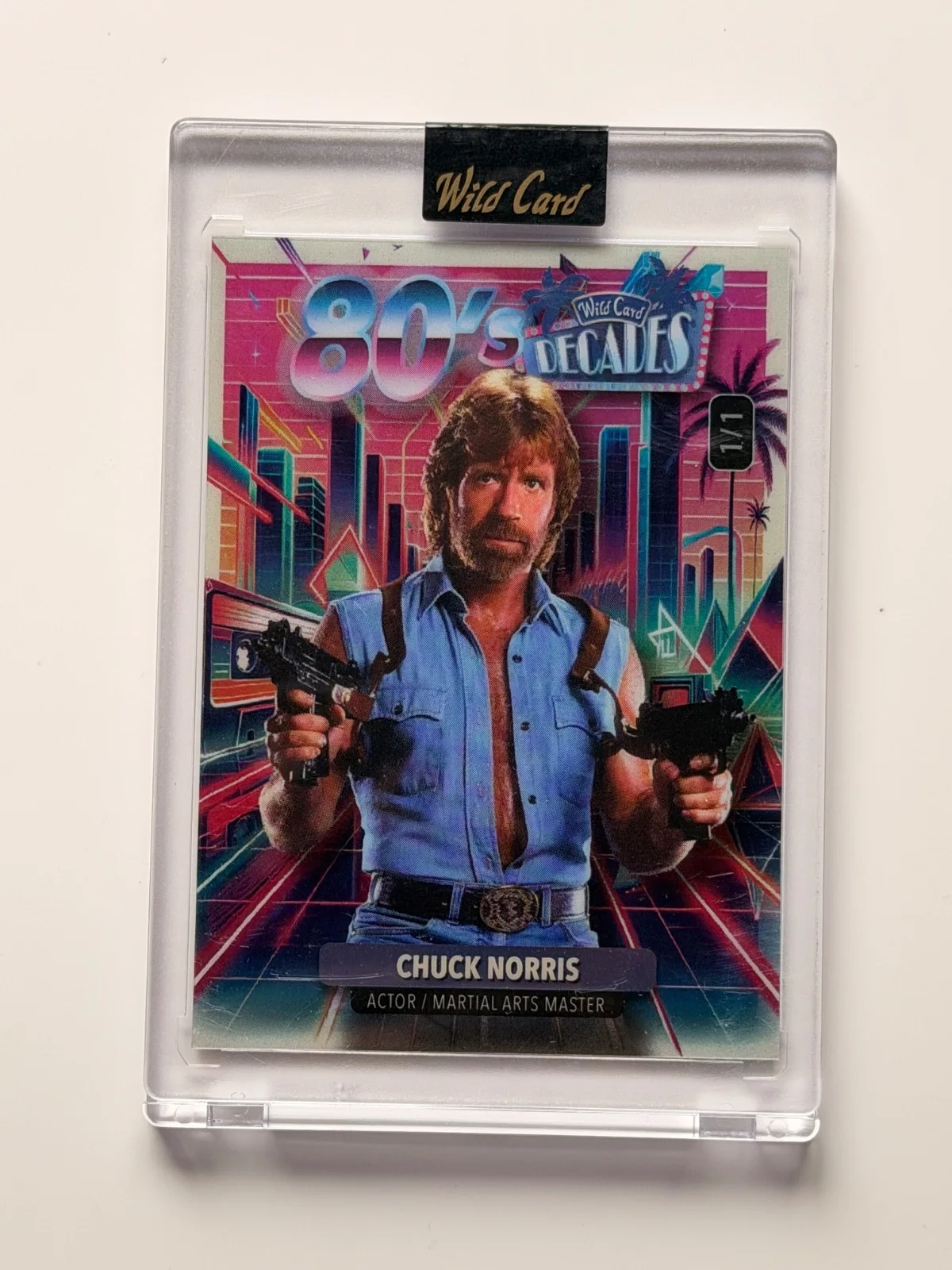 Chuck Norris — Wild Card True 1 of 1 Chuck Norris Autograph Card, and 3 more Chuck Norris card, изображение 3