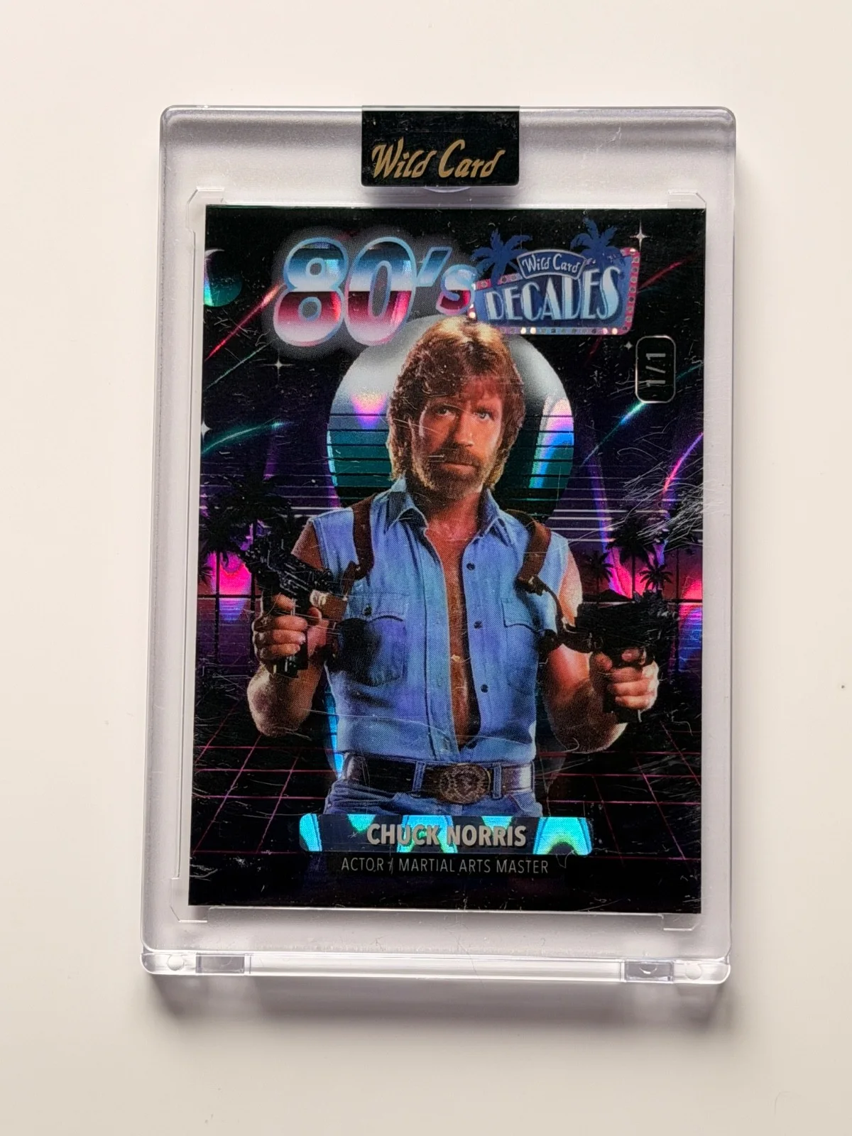 Chuck Norris — Wild Card True 1 of 1 Chuck Norris Autograph Card, and 3 more Chuck Norris card, изображение 5