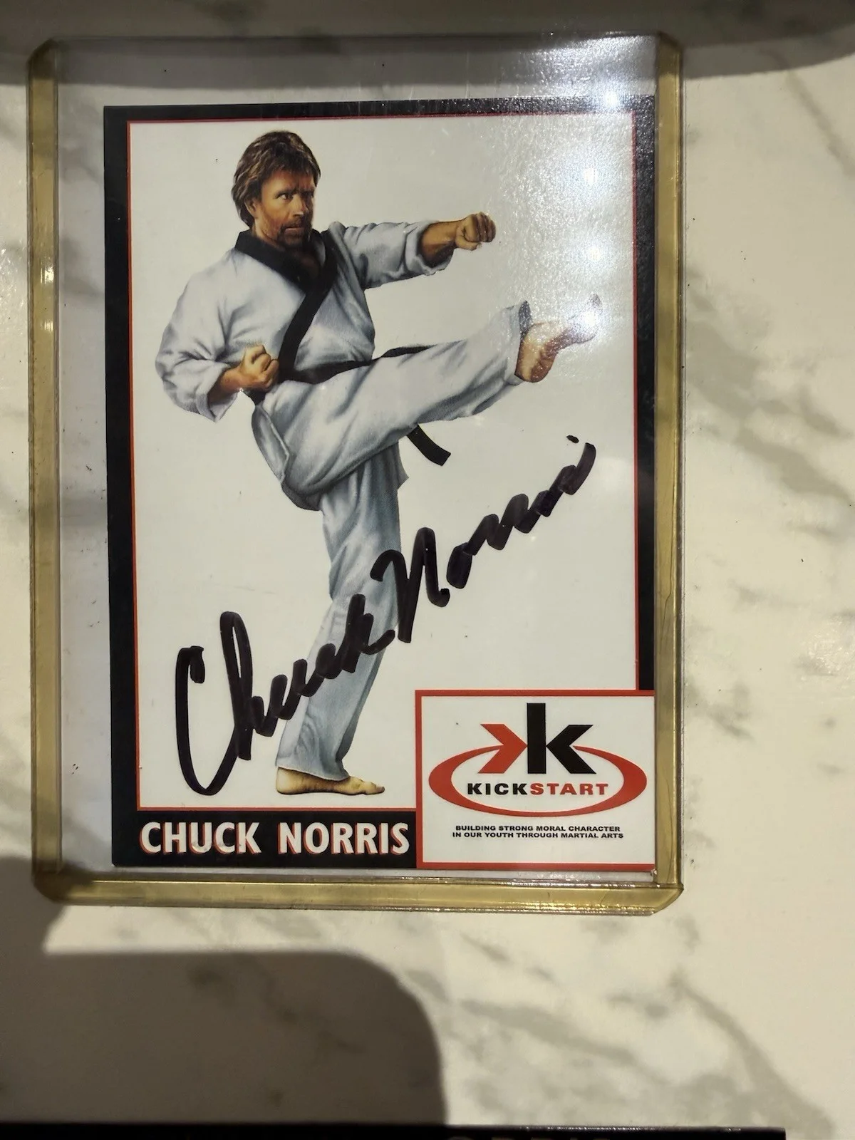 Chuck Norris — Chuck Norris Special Edition Commemorative Black Belt #456 Signed Autographed, image 3
