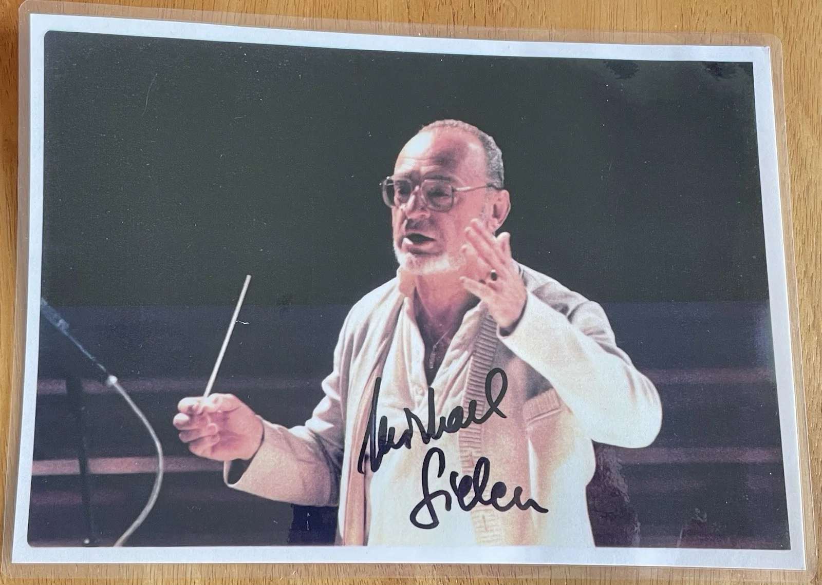 Austrian Conductor Michael Gielen Autograph Photo, image 3