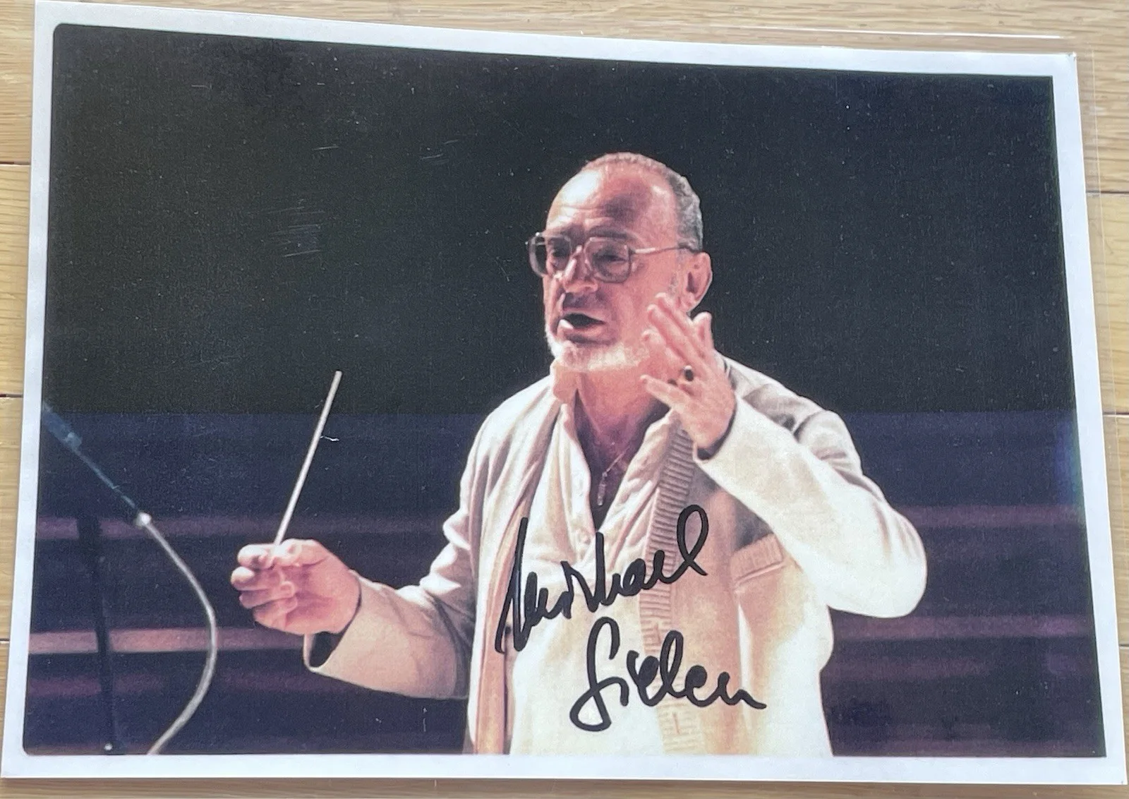 Austrian Conductor Michael Gielen Autograph Photo, image 5