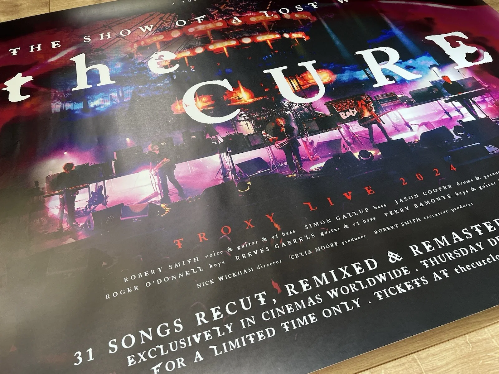 The Cure Show Of A Lost World 2025 Cinema UK Quad Poster, изображение 2