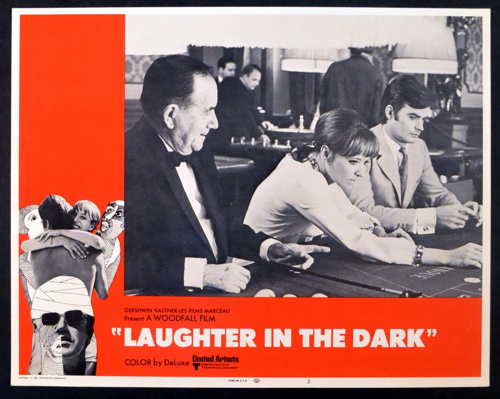 LAUGHTER IN THE DARK 1969 Nicol Williamson, Anna Karina 6 LOBBY CARDS, изображение 3