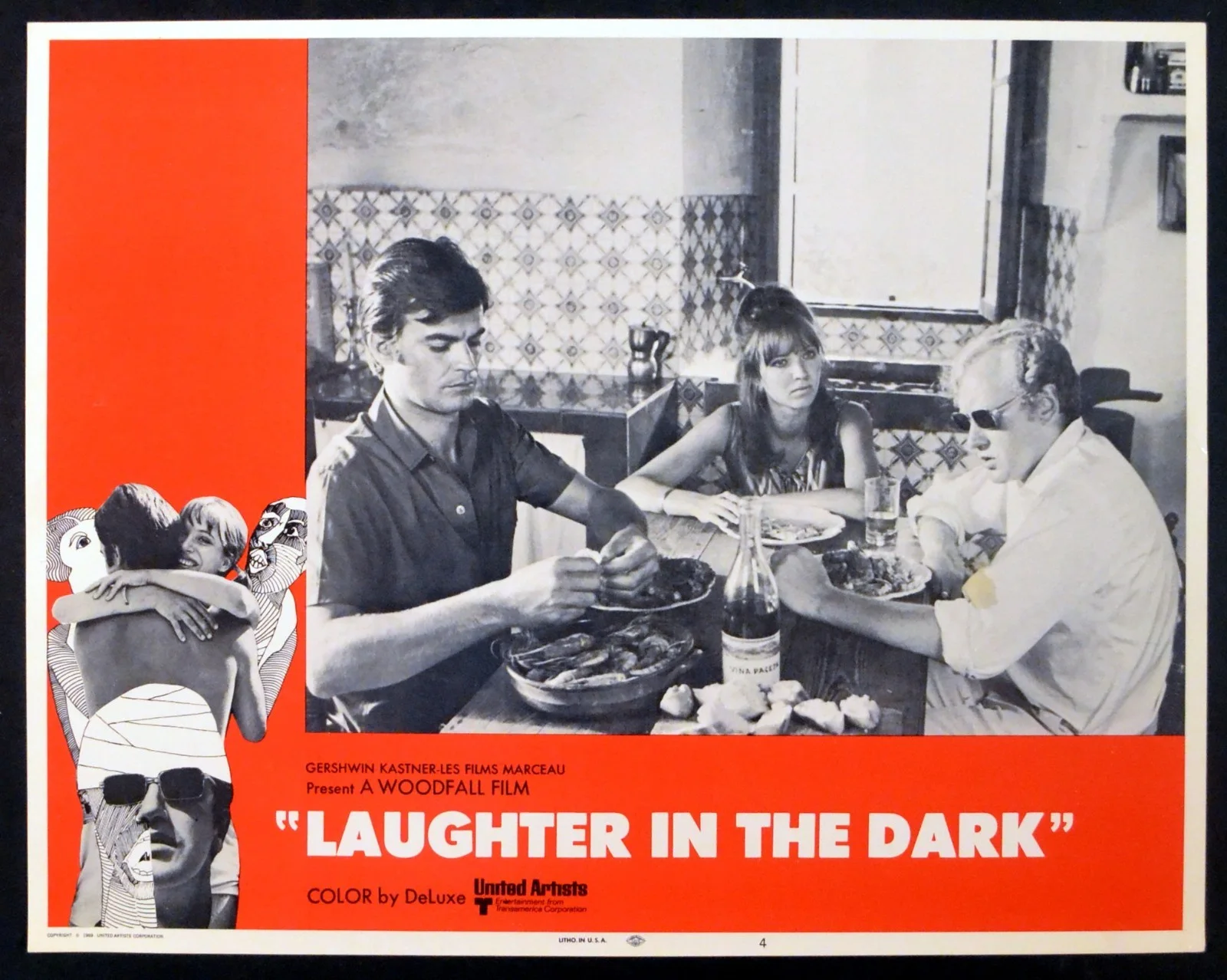 LAUGHTER IN THE DARK 1969 Nicol Williamson, Anna Karina 6 LOBBY CARDS, изображение 5