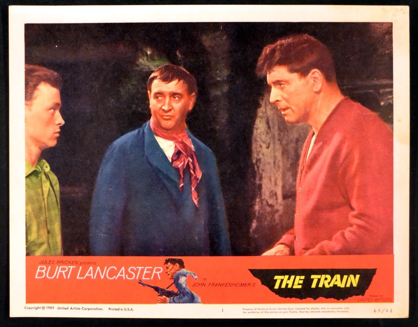 TRAIN 1964 Burt Lancaster, Paul Scofield, Jeanne Moreau 6 LOBBY CARDSARDS, image 2