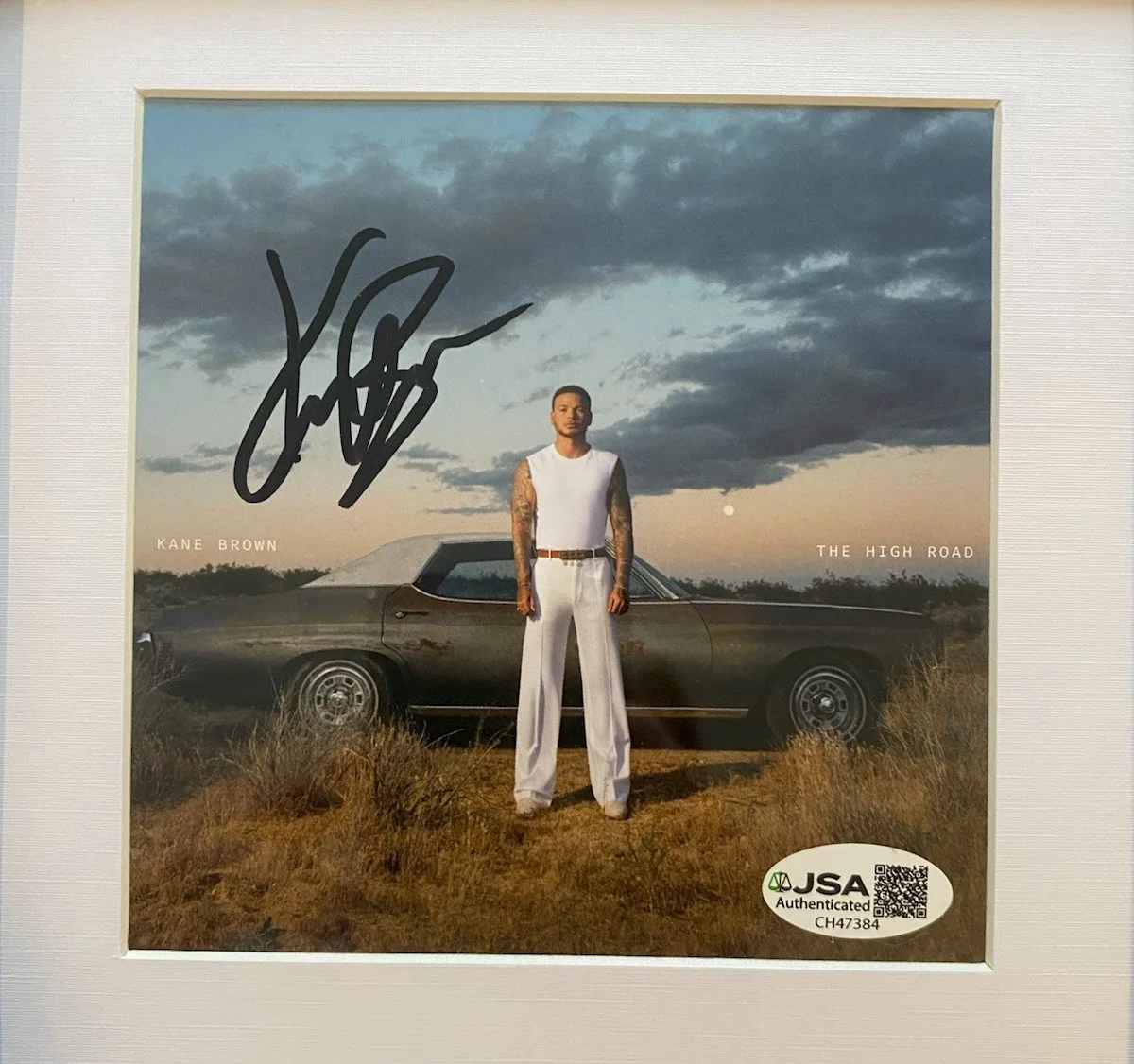 KANE BROWN AUTOGRAPH FRAMED 2025 THE HIGH ROAD ALBUM CD DISPLAY JSA CH47384, изображение 2