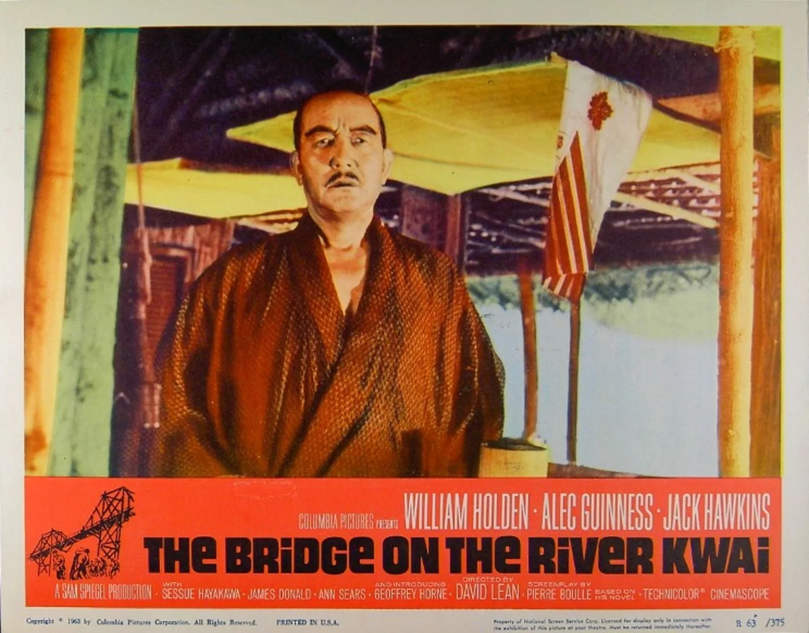 BRIDGE ON THE RIVER KWAI 1957 Jack Hawkins, William Holden 3 LOBBY CARDS, image 3