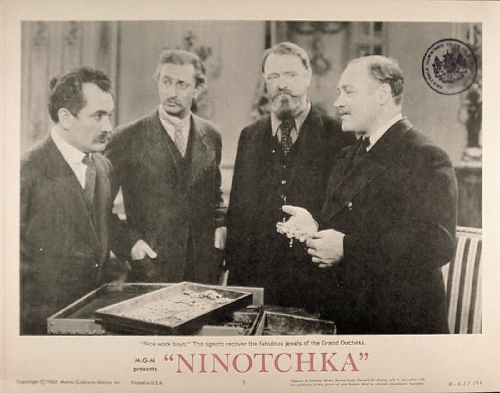 NINOTCHKA 1939 Greta Garbo Melvyn Douglas, Ina Claire, Sig Ruman LOBBY SET, изображение 5