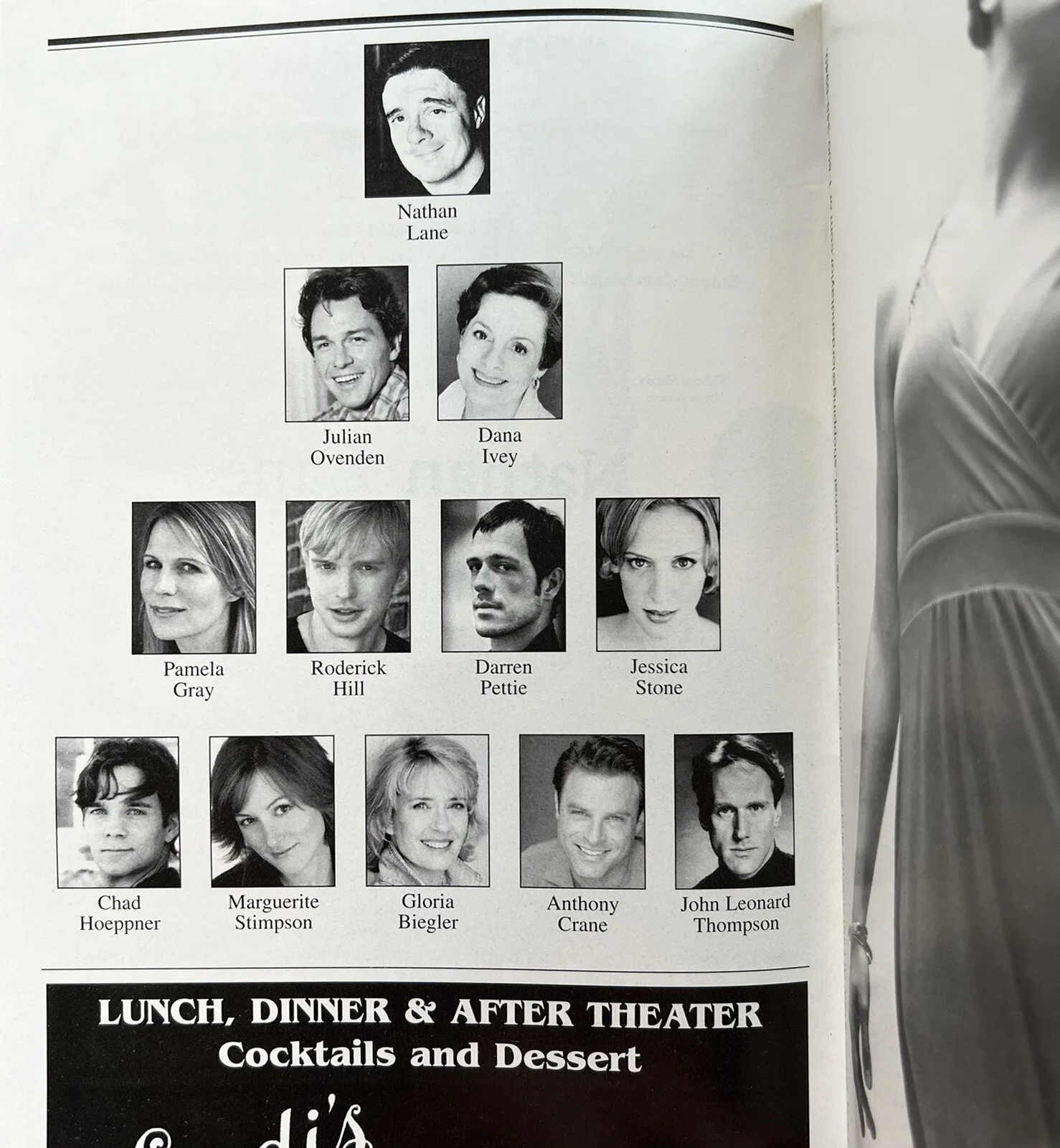 Nathan Lane — Butley Signed IP Broadway Playbill Nathan Lane Dana Ivey Julian Ovenden, image 2