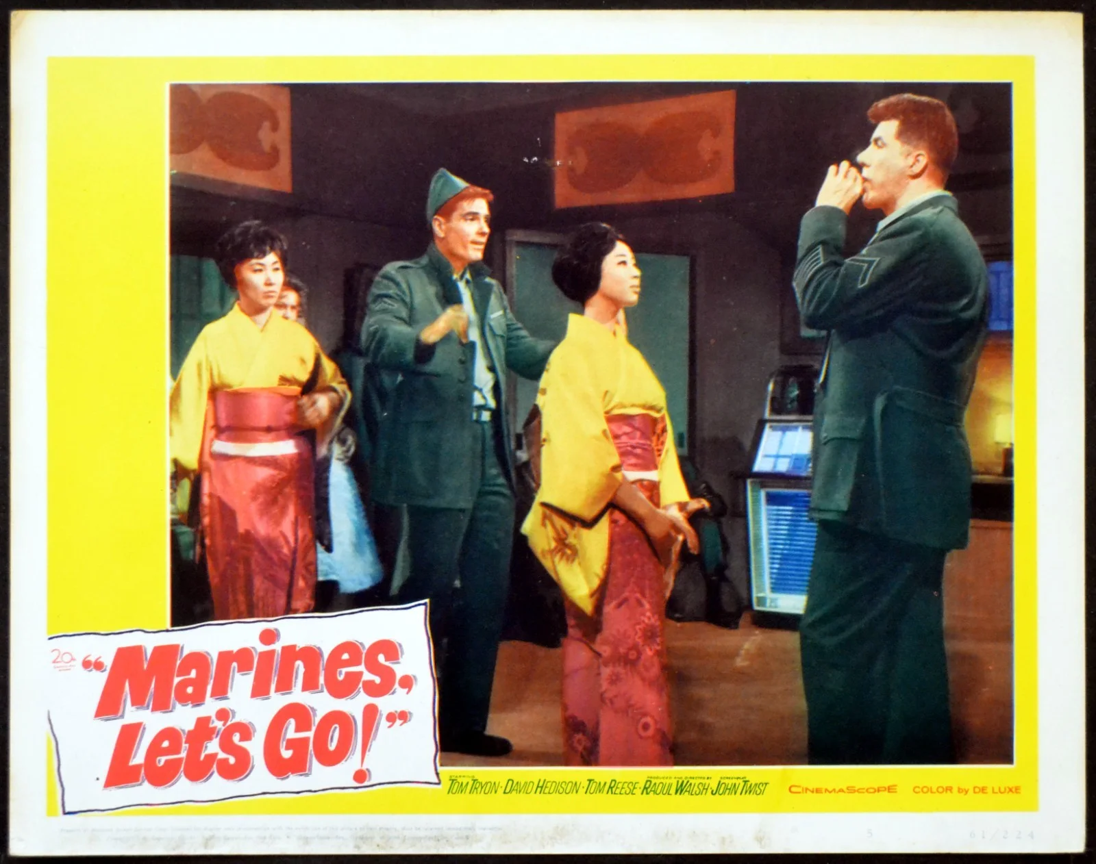 MARINES, LET’S GO! 1961 Tom Tryon, David Hedison, Tom Reese 6 LOBBY CARDS, image 3