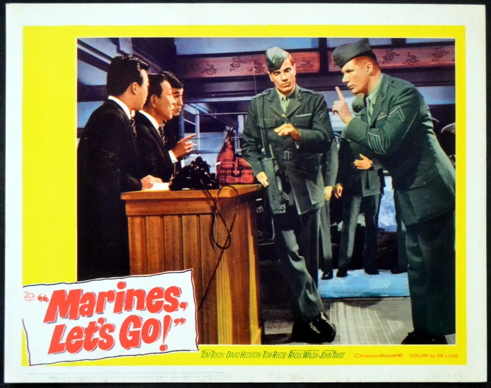 MARINES, LET’S GO! 1961 Tom Tryon, David Hedison, Tom Reese 6 LOBBY CARDS, image 4