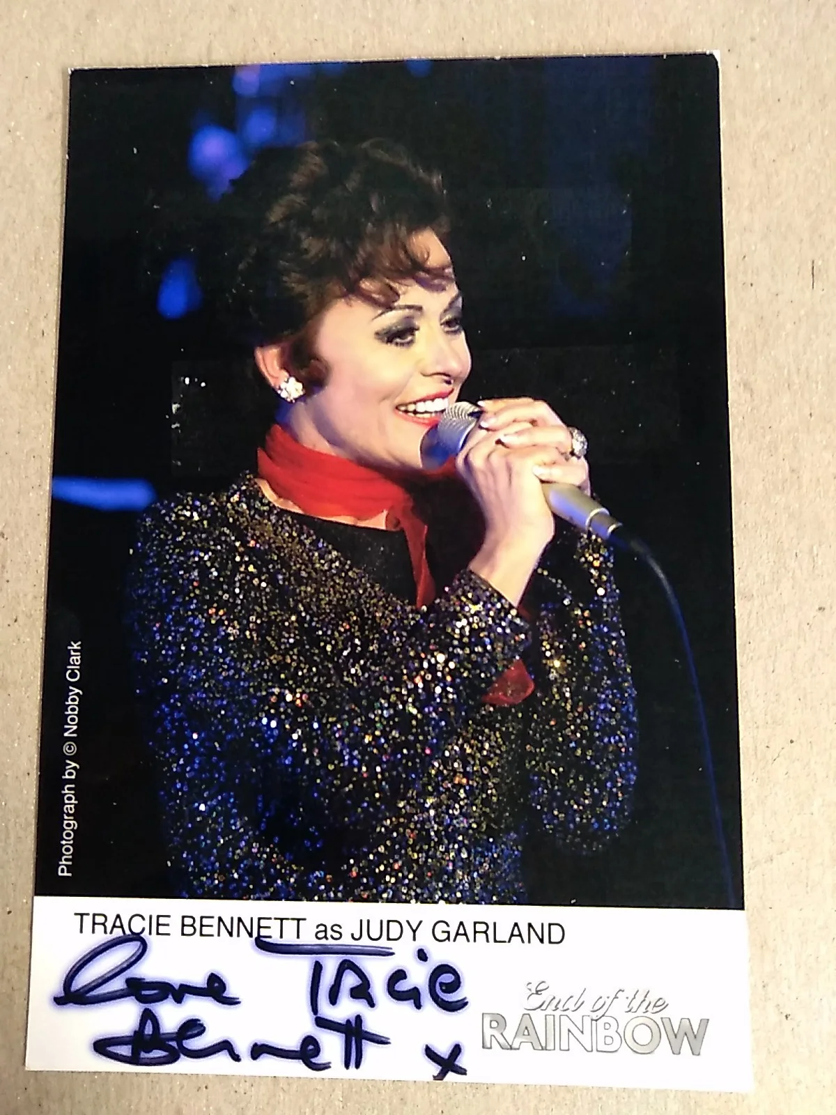 Tracy Bennett As Judy Garland End Of The Rainbow Signed Autograph 6x4in Photo, изображение 2