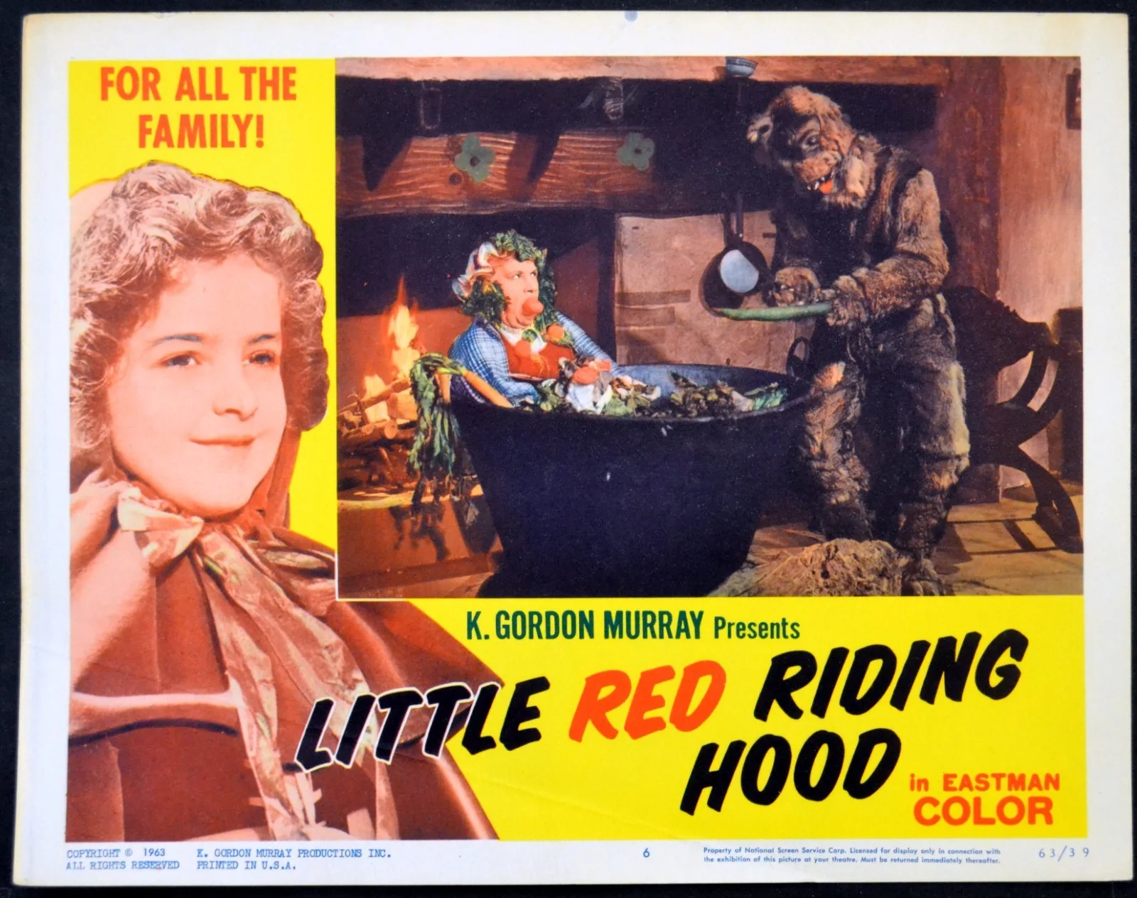 LITTLE RED RIDING HOOD 1960 María Gracia, Manuel 'Loco' Valdés 7 LOBBY CARDS, изображение 5