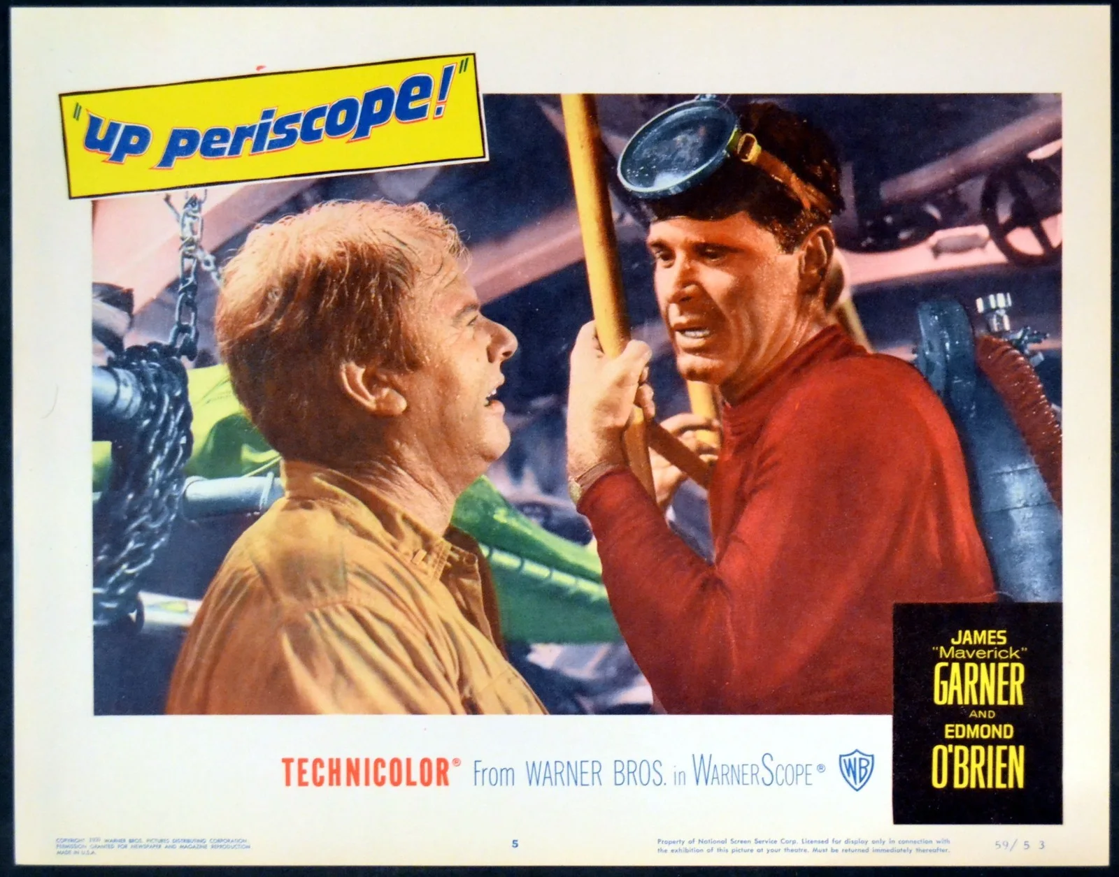 UP PERISCOPE 1959 James Garner, Edmond O'Brien 5 LOBBY CARDS, image 3