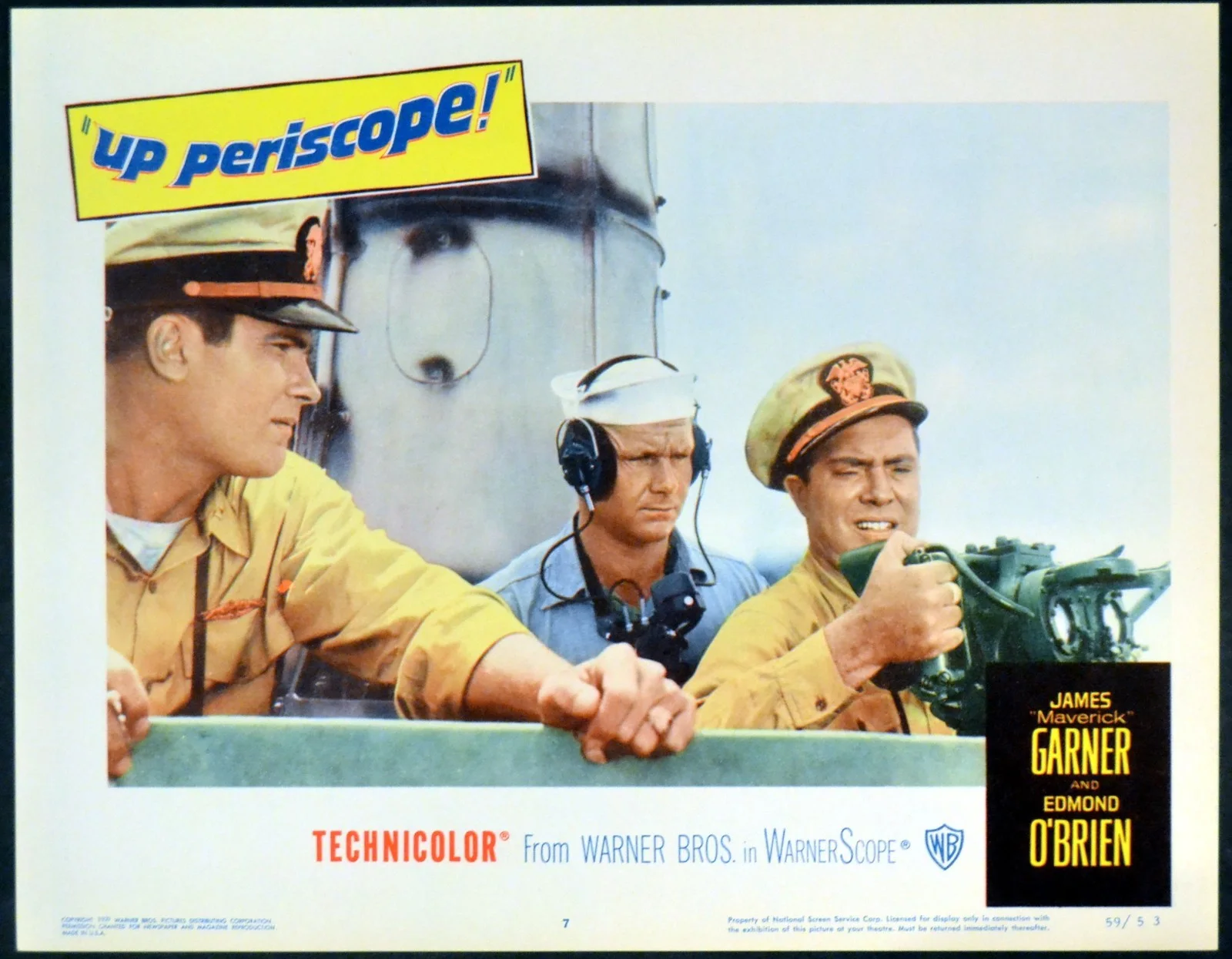 UP PERISCOPE 1959 James Garner, Edmond O'Brien 5 LOBBY CARDS, image 4